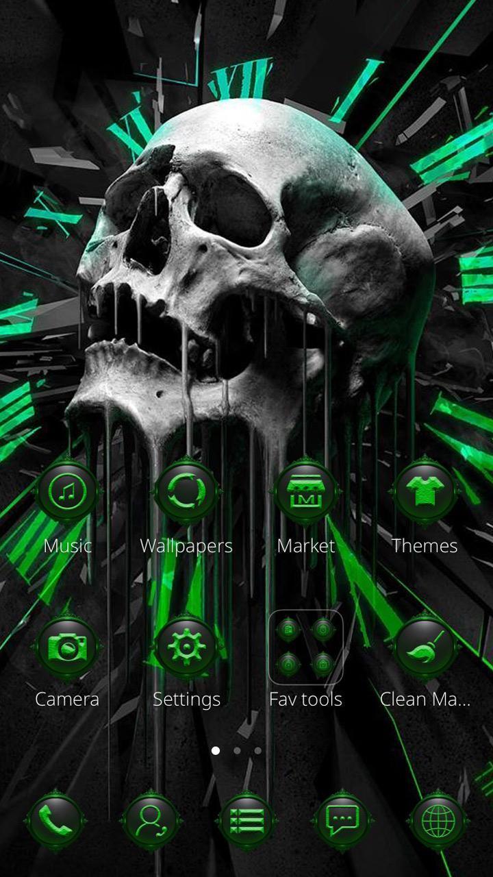 Green Skull Wallpapers Top Free Green Skull Backgrounds WallpaperAccess