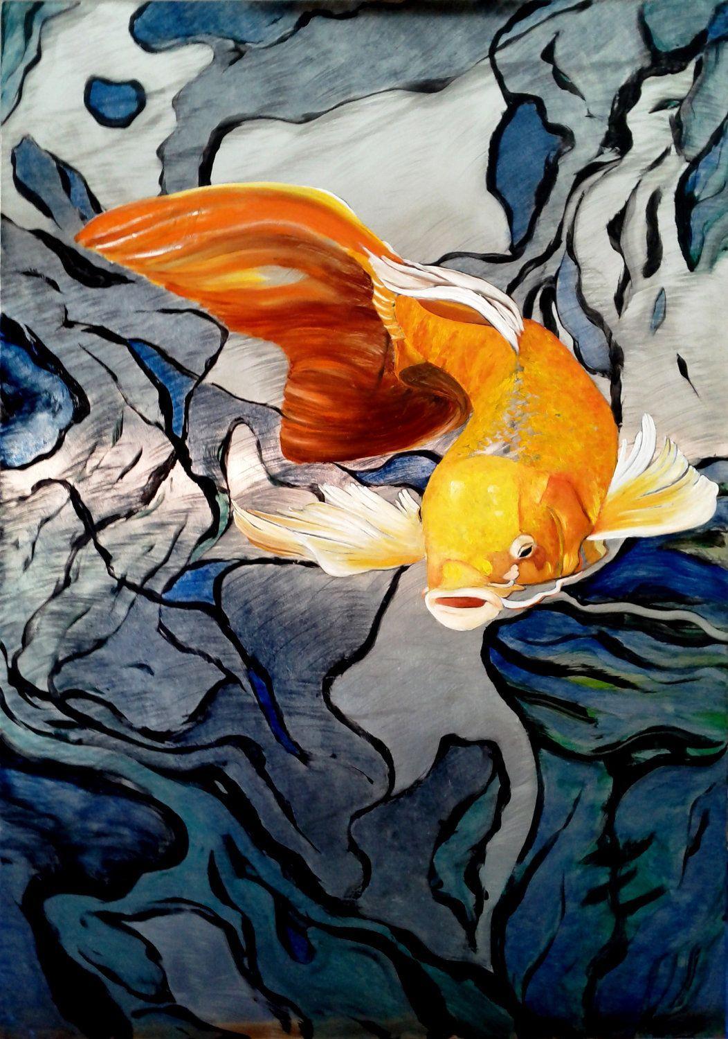 Koi Painting Wallpapers Top Free Koi Painting Backgrounds