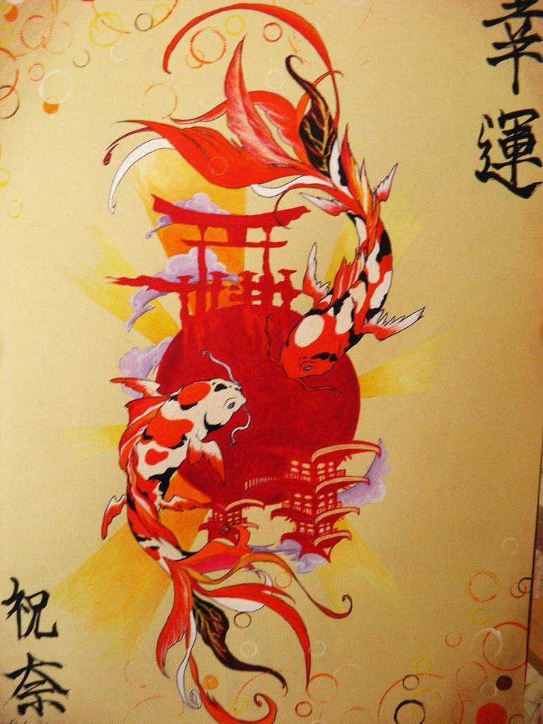 Japanese Koi Fish Art Wallpapers Top Free Japanese Koi Fish Art