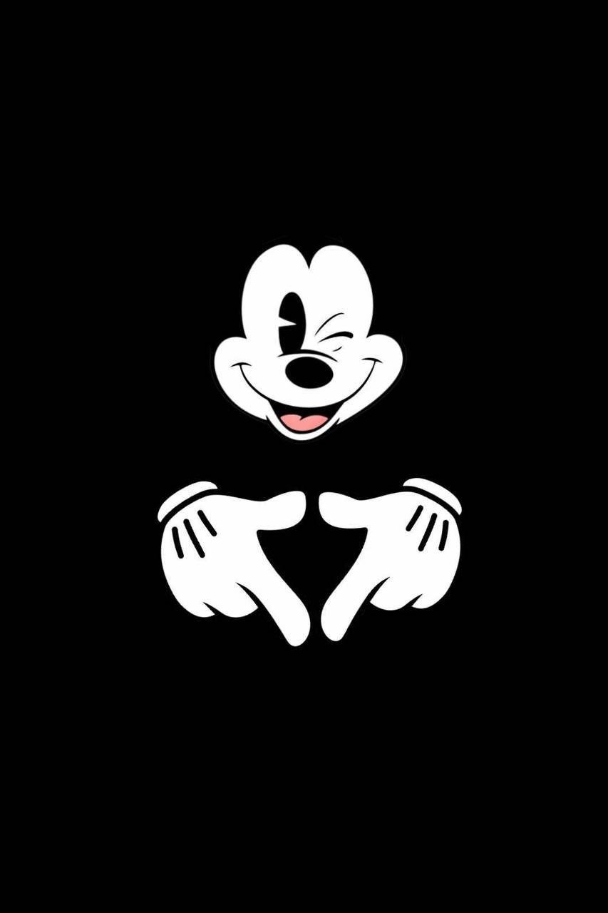 Black Mickey Mouse Phone Wallpapers Top Free Black