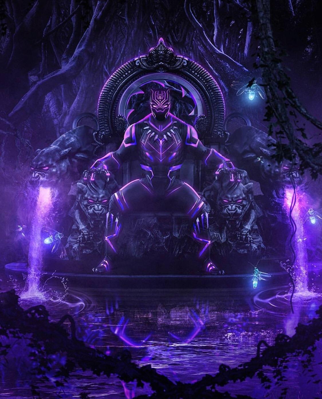 Purple Black Panther Wallpapers Top Free Purple Black Panther