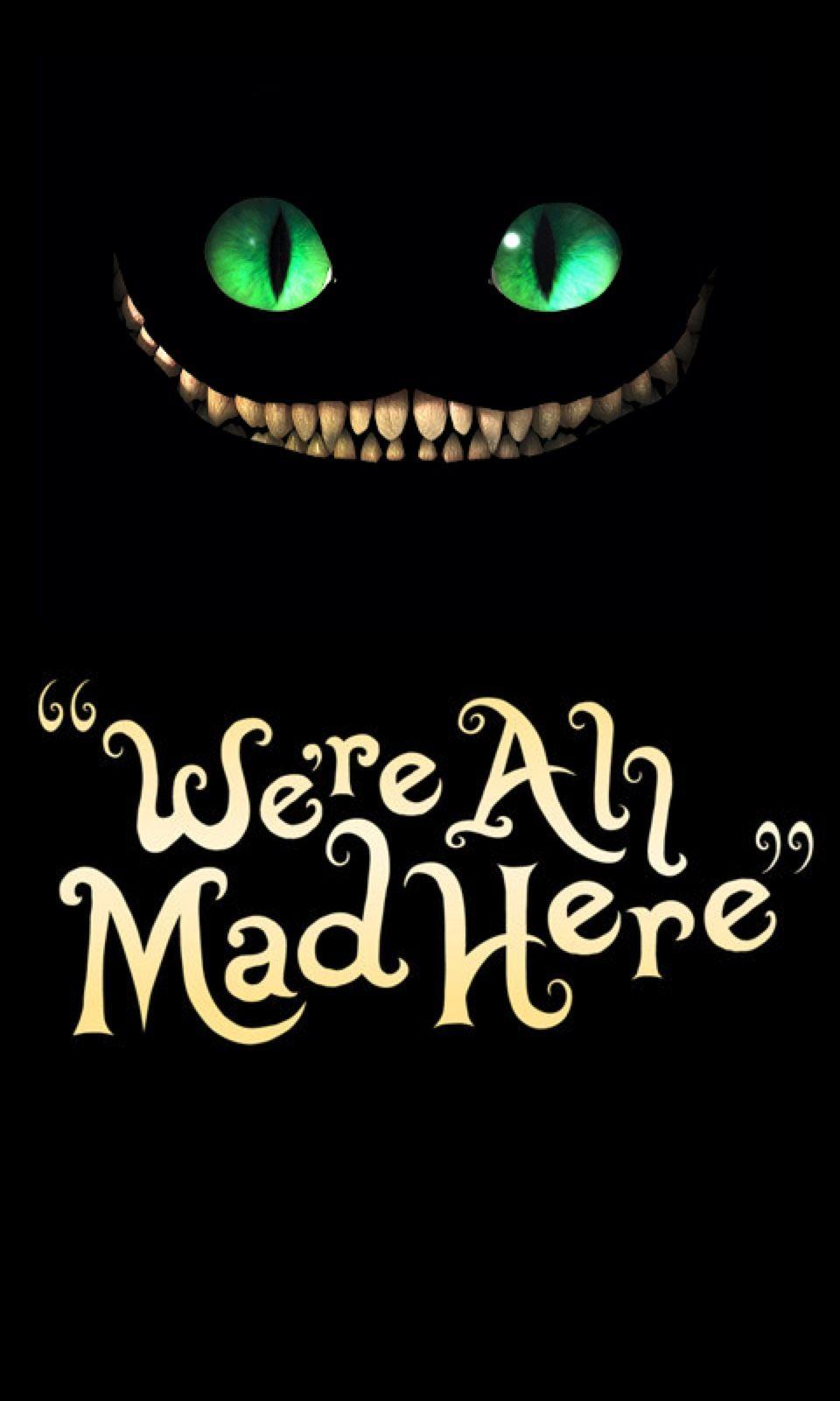 Trippy Cheshire Cat We Re All Mad Here Tattoo
