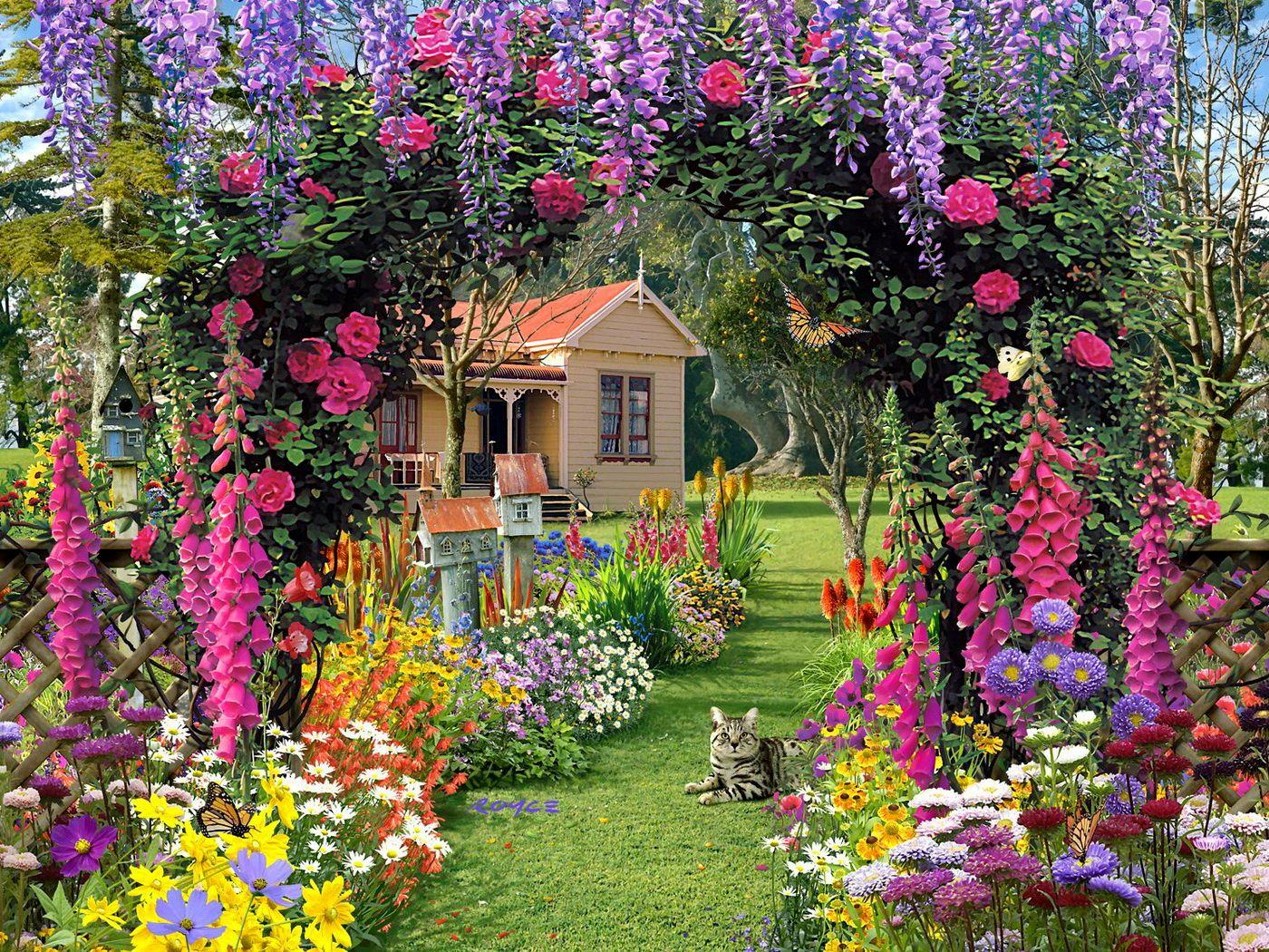 Summer Garden Wallpapers - Top Free Summer Garden Backgrounds -  Wallpaperaccess