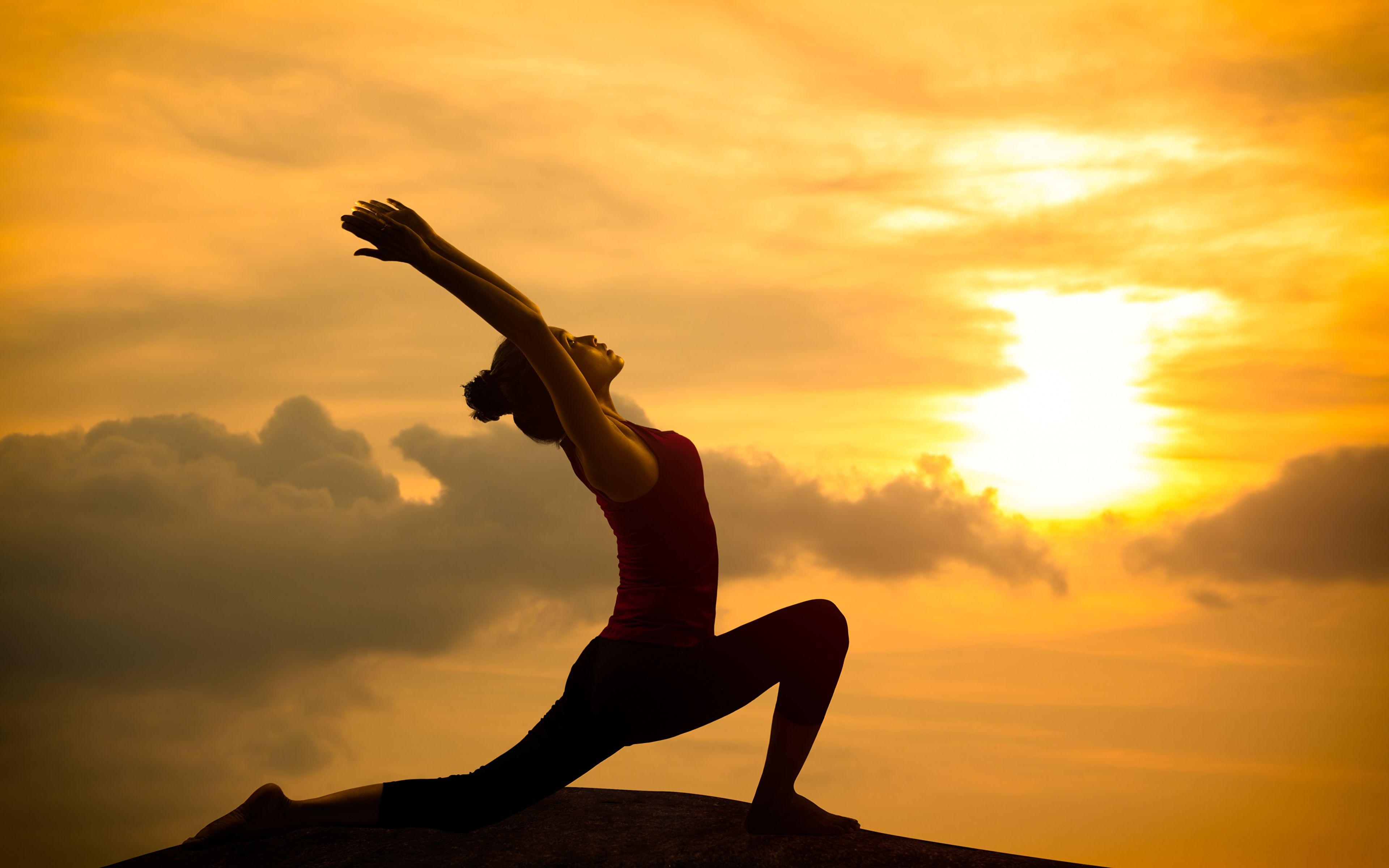 Yoga Sunset Wallpapers Top Free Yoga Sunset Backgrounds WallpaperAccess