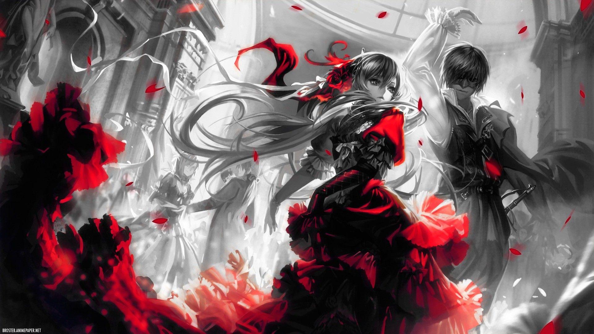 Red Anime Wallpapers Top Free Red Anime Backgrounds WallpaperAccess
