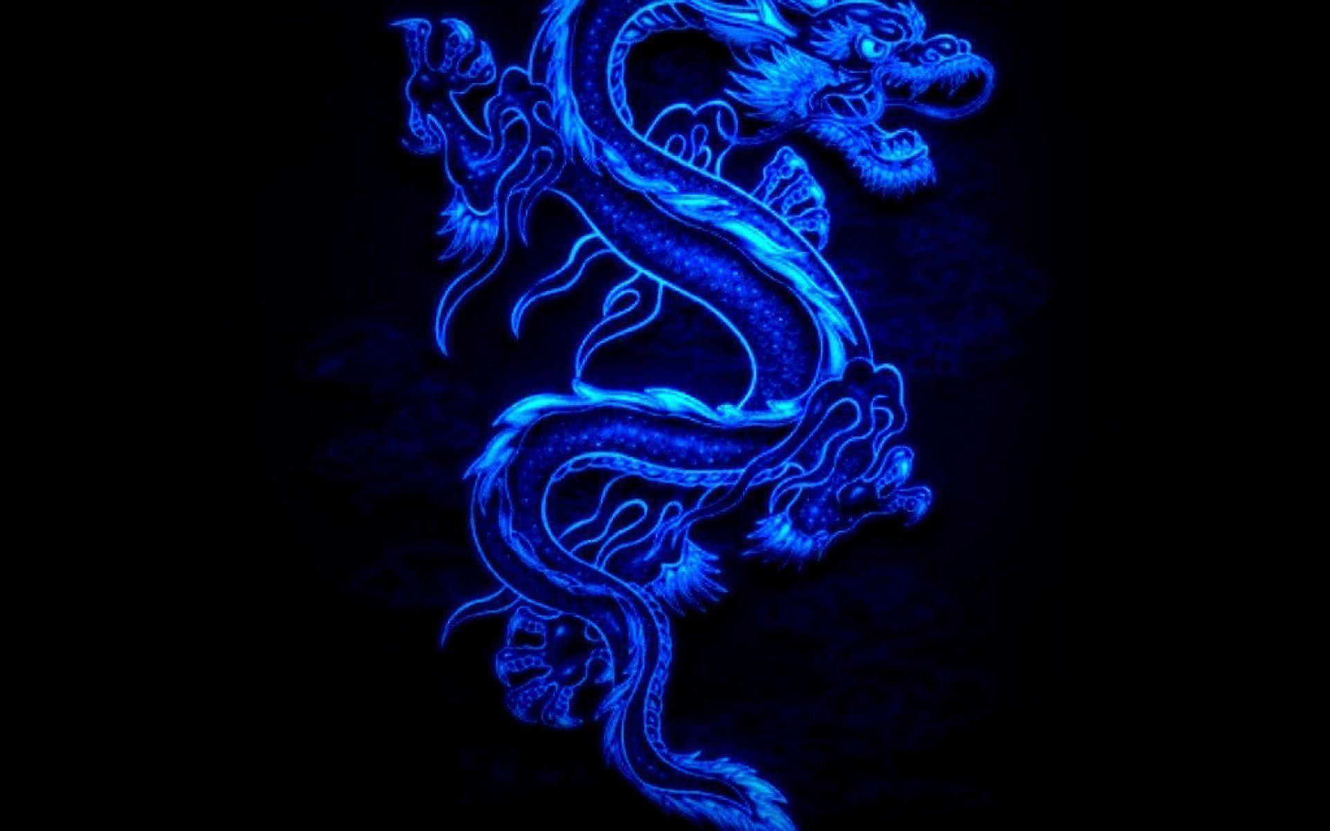 Black Chinese Dragon Wallpaper