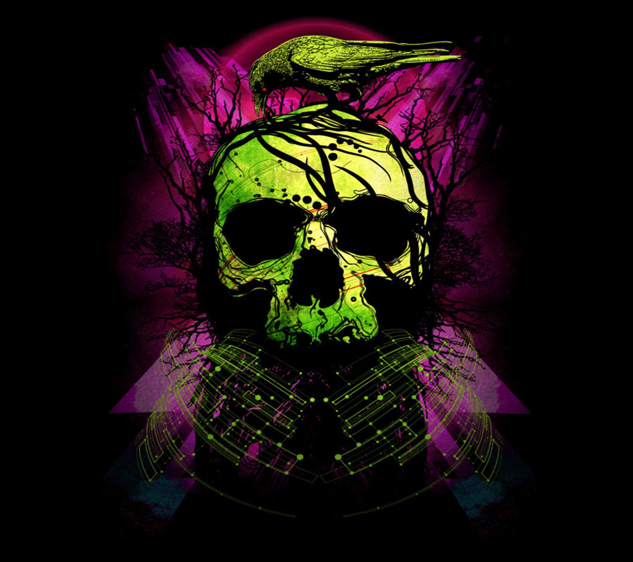 Rainbow Skull Wallpapers Top Free Rainbow Skull Backgrounds