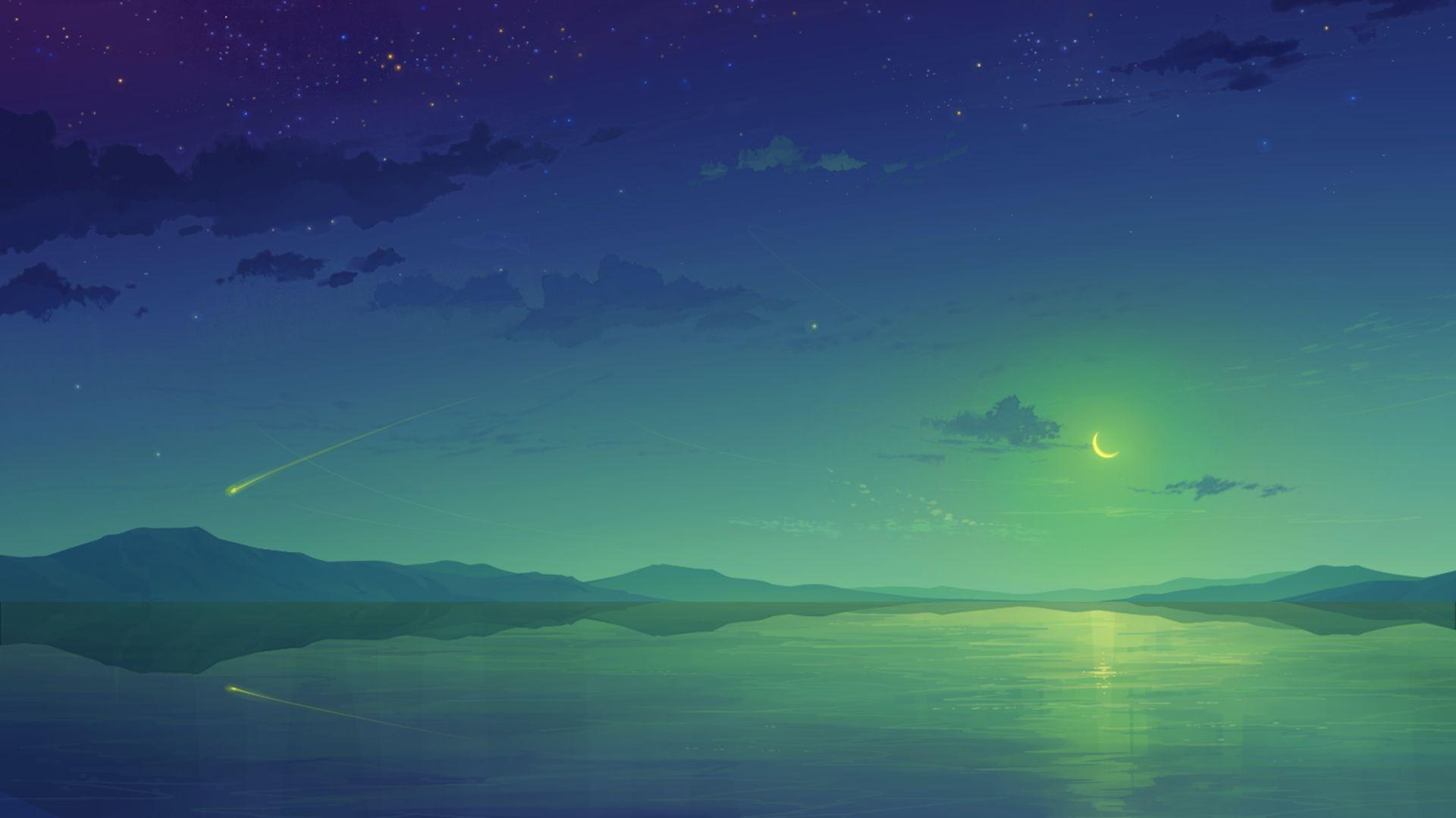 Anime Sky HD Wallpapers Top Free Anime Sky HD Backgrounds