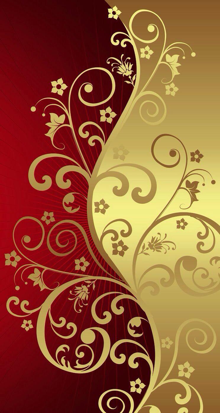 Red and Gold Floral Wallpapers Top Free Red and Gold Floral