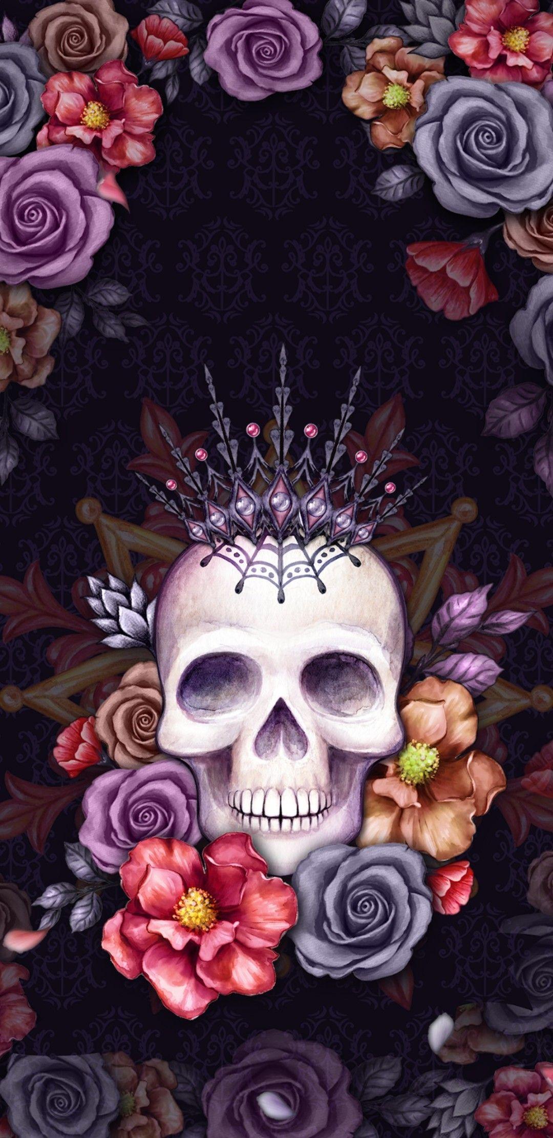 Skull Phone Wallpapers Top Free Skull Phone Backgrounds WallpaperAccess