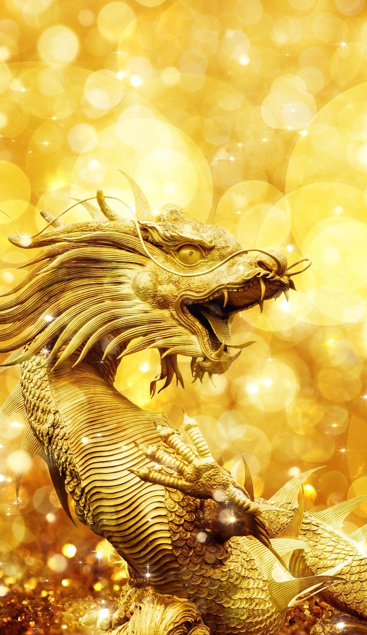 Golden Dragon Wallpapers Top Free Golden Dragon Backgrounds