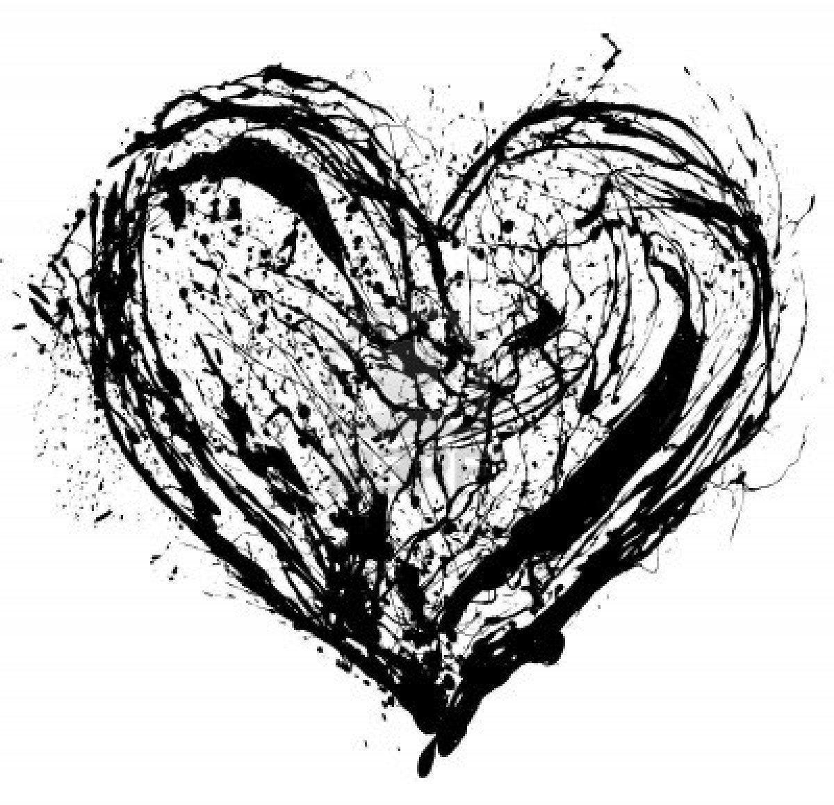 Heart Black and White Wallpapers Top Free Heart Black and White