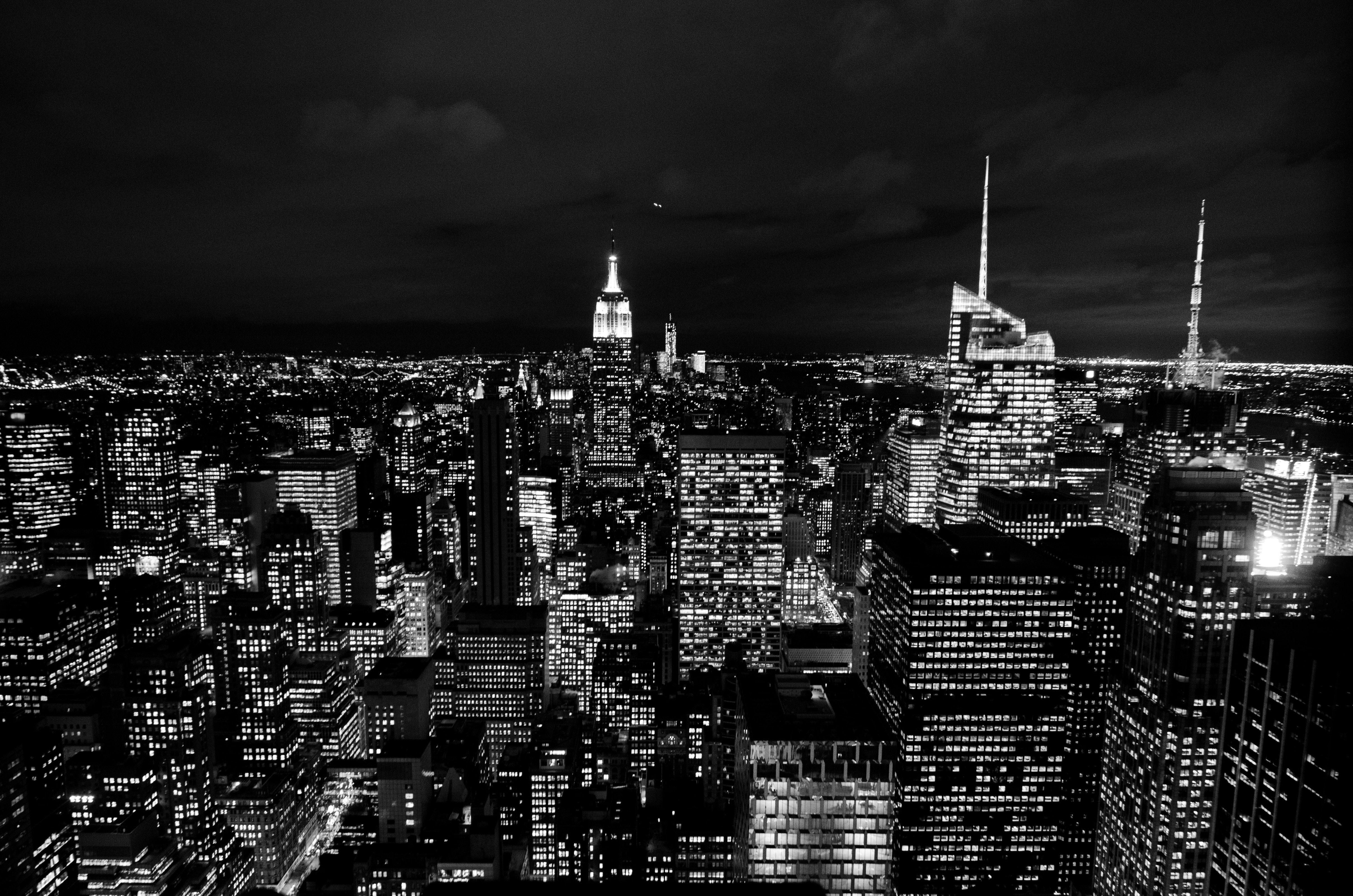 Manhattan Night Skyline Wallpapers Top Free Manhattan Night Skyline Backgrounds WallpaperAccess