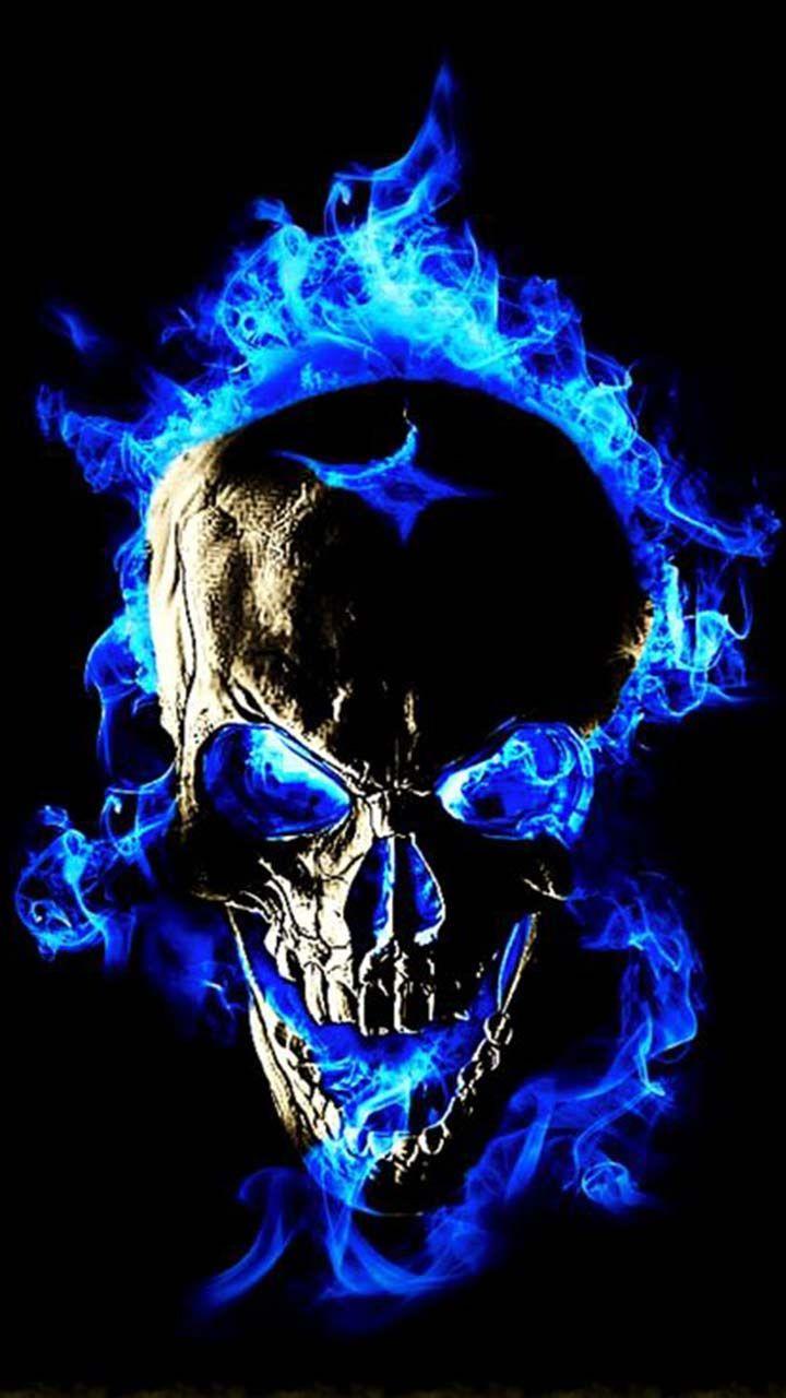 Blue Skull Wallpapers Top Free Blue Skull Backgrounds WallpaperAccess