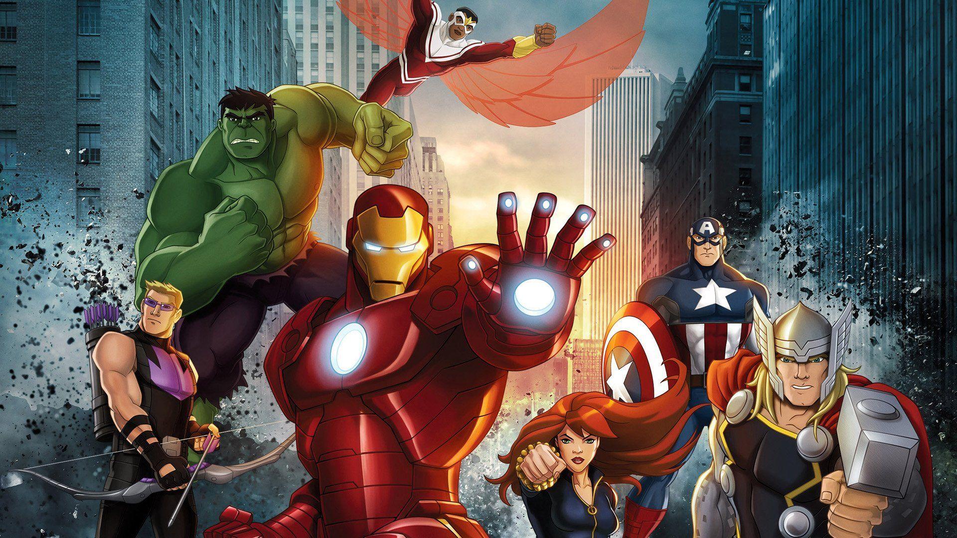 Avengers Cartoon Desktop Wallpapers Top Free Avengers Cartoon Desktop