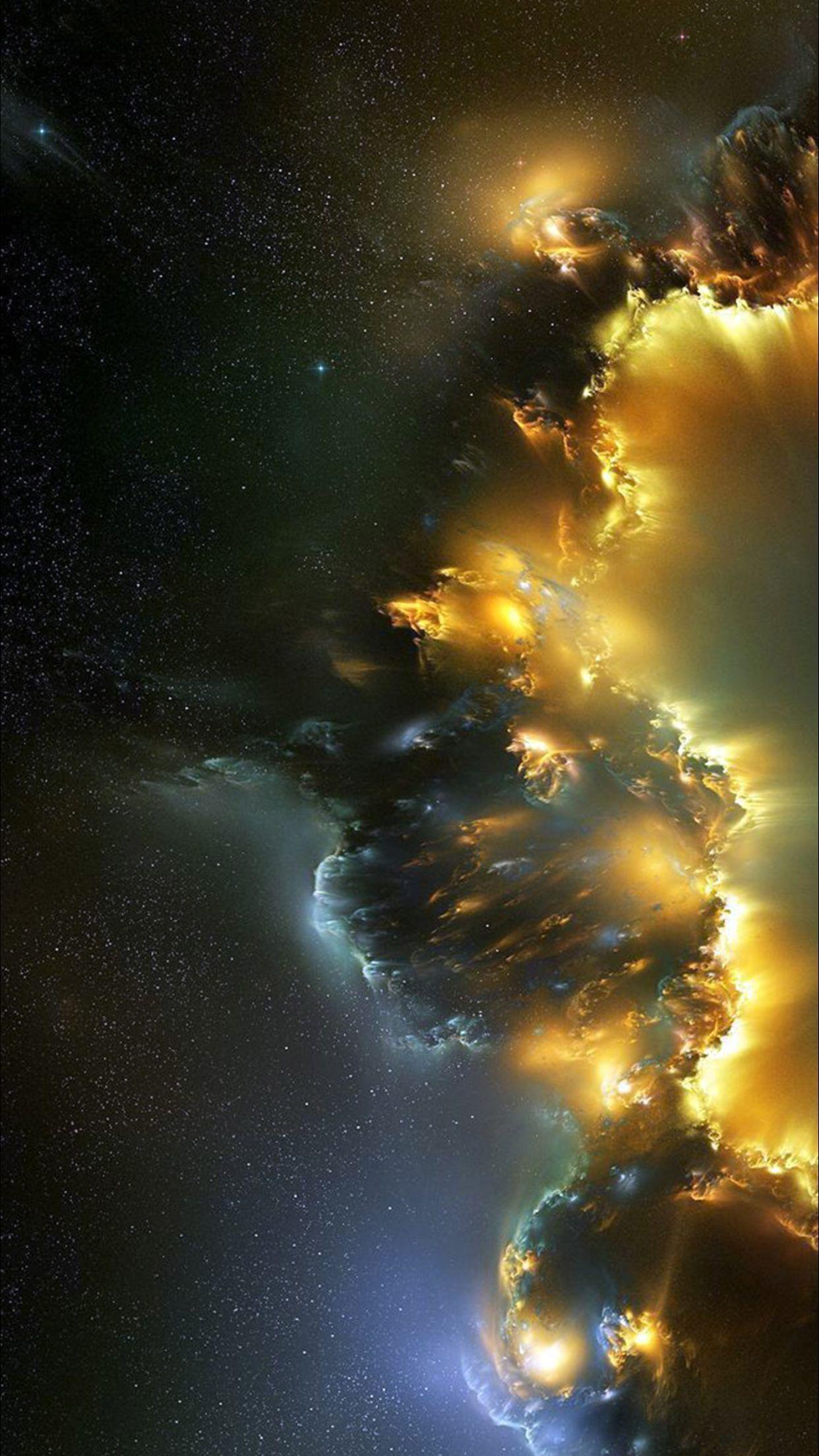 Gold Space Wallpapers Top Free Gold Space Backgrounds WallpaperAccess