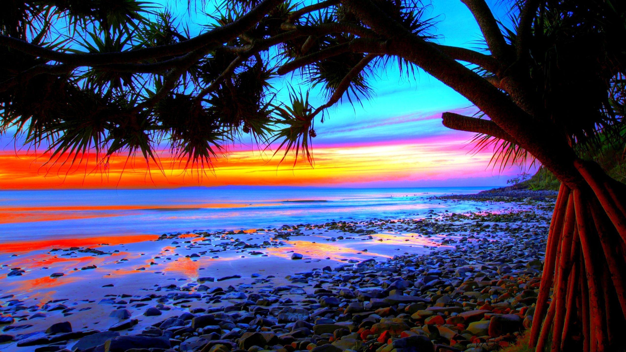 Colorful Beach Sunsets Wallpaper