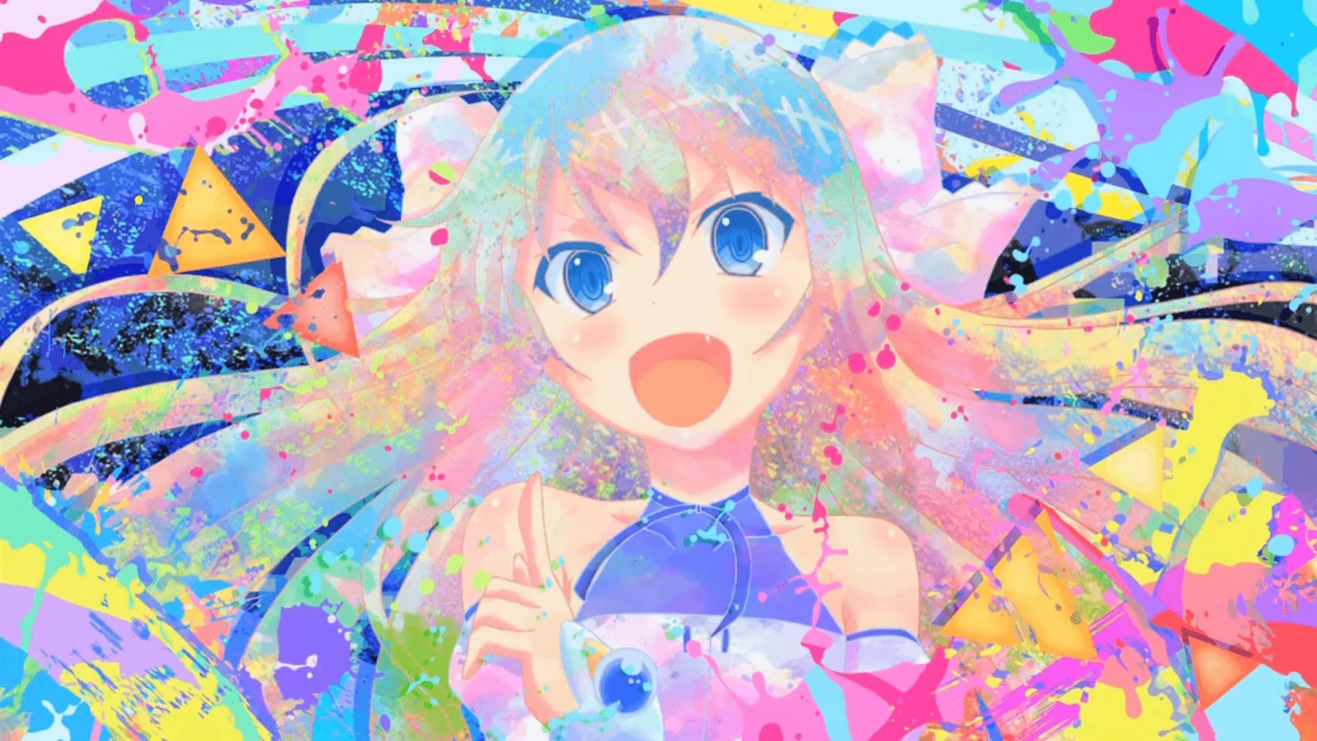 Colorful Anime Girl Wallpapers Top Free Colorful Anime Girl