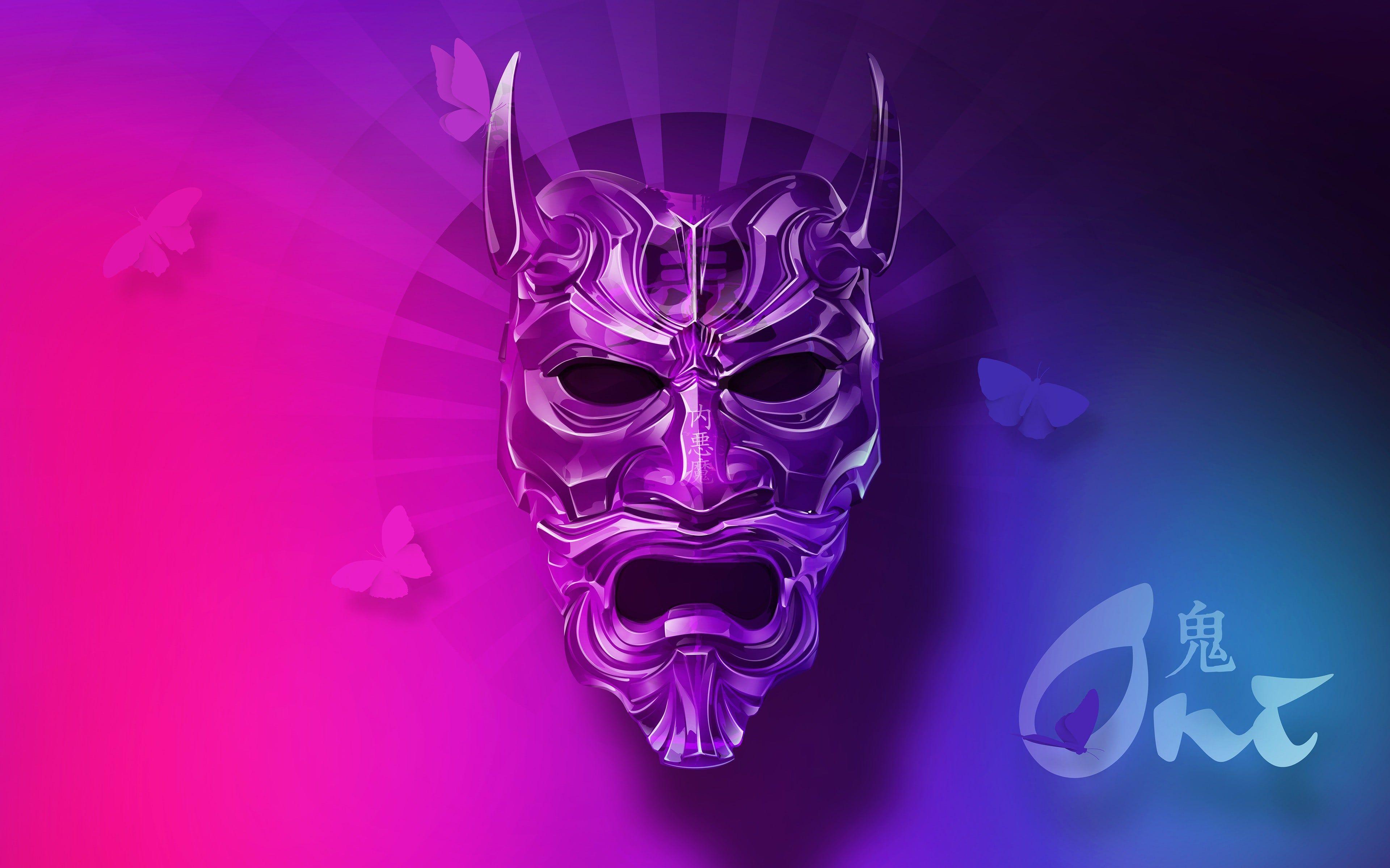 Oni Mask Wallpapers Top Free Oni Mask Backgrounds WallpaperAccess