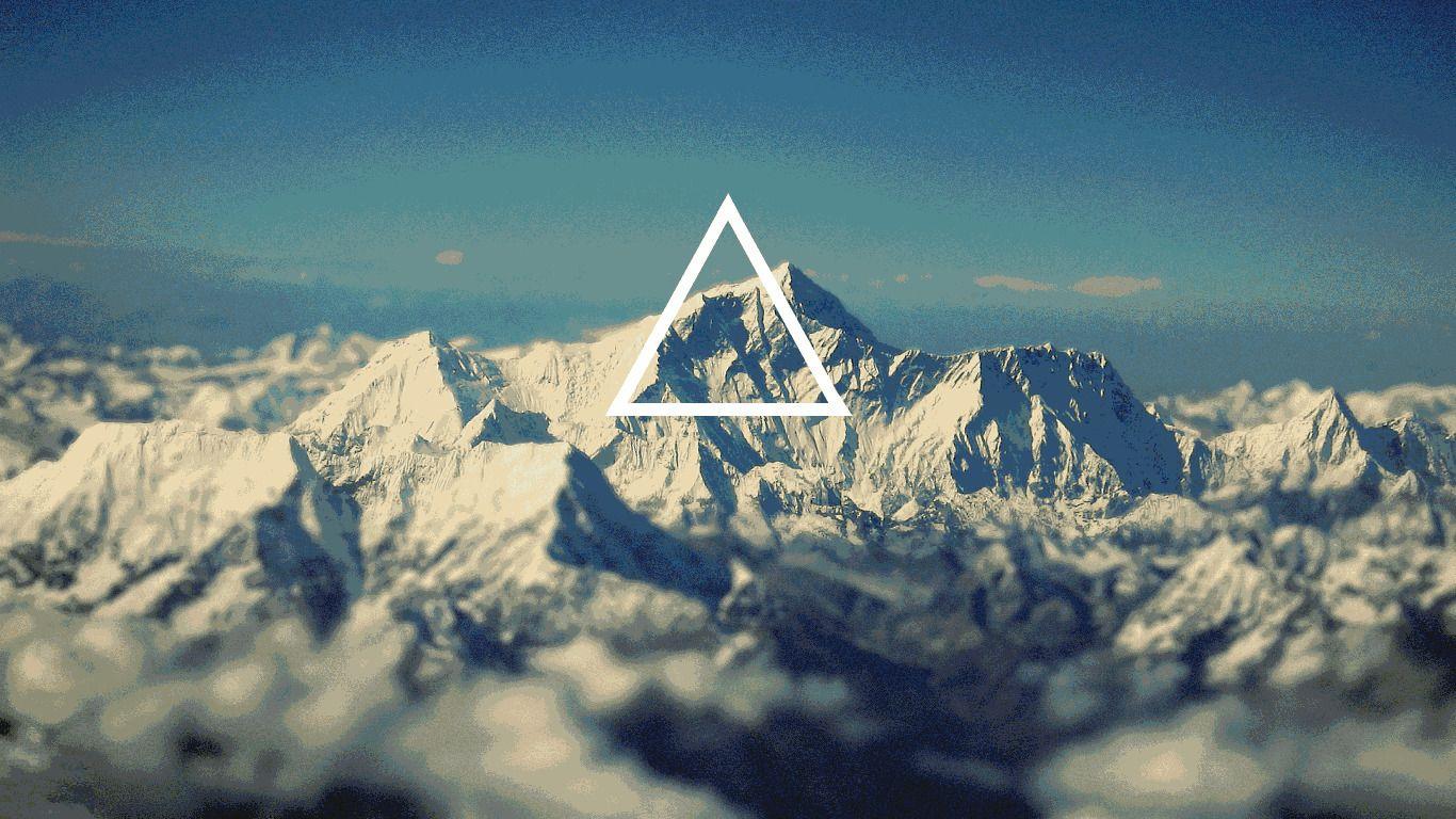 Geometric Landscape 4K Wallpaper