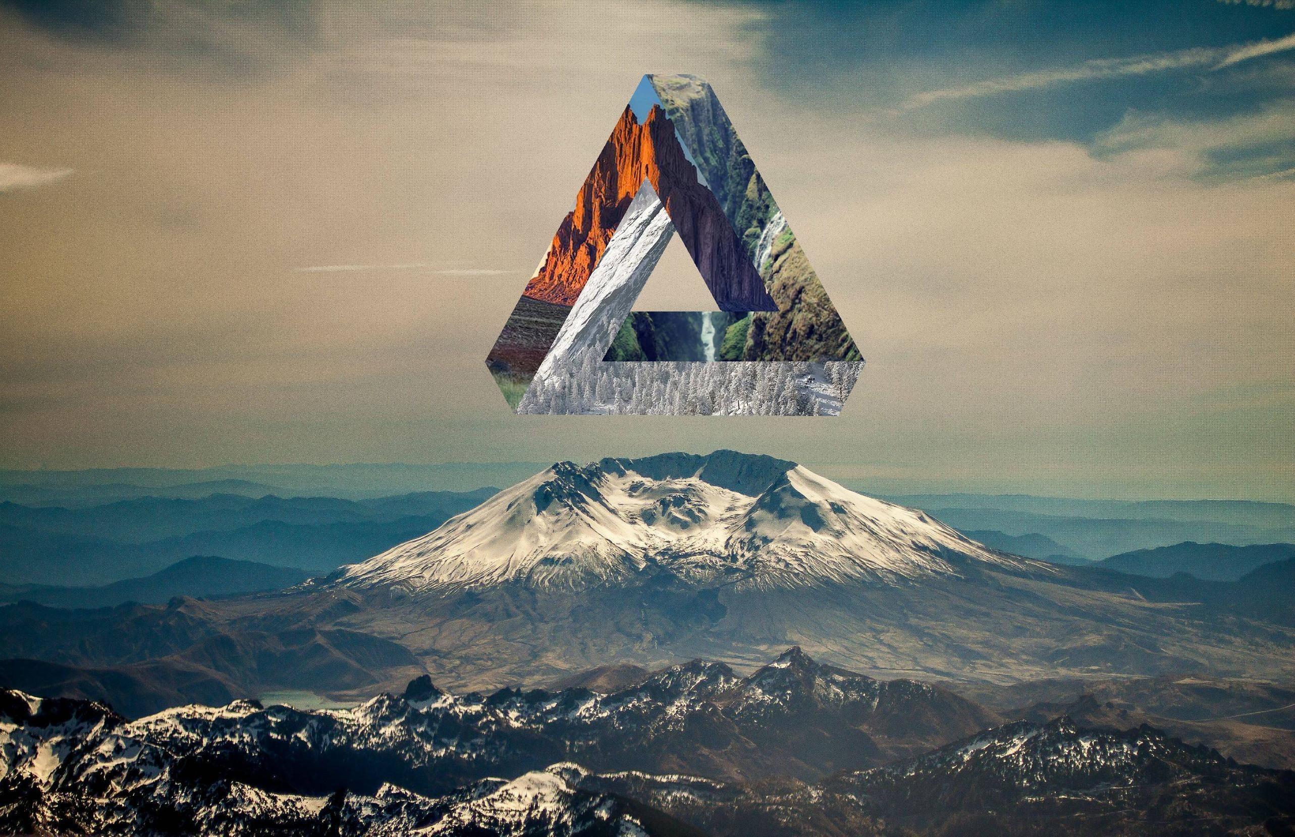 Geometric Landscape Wallpaper