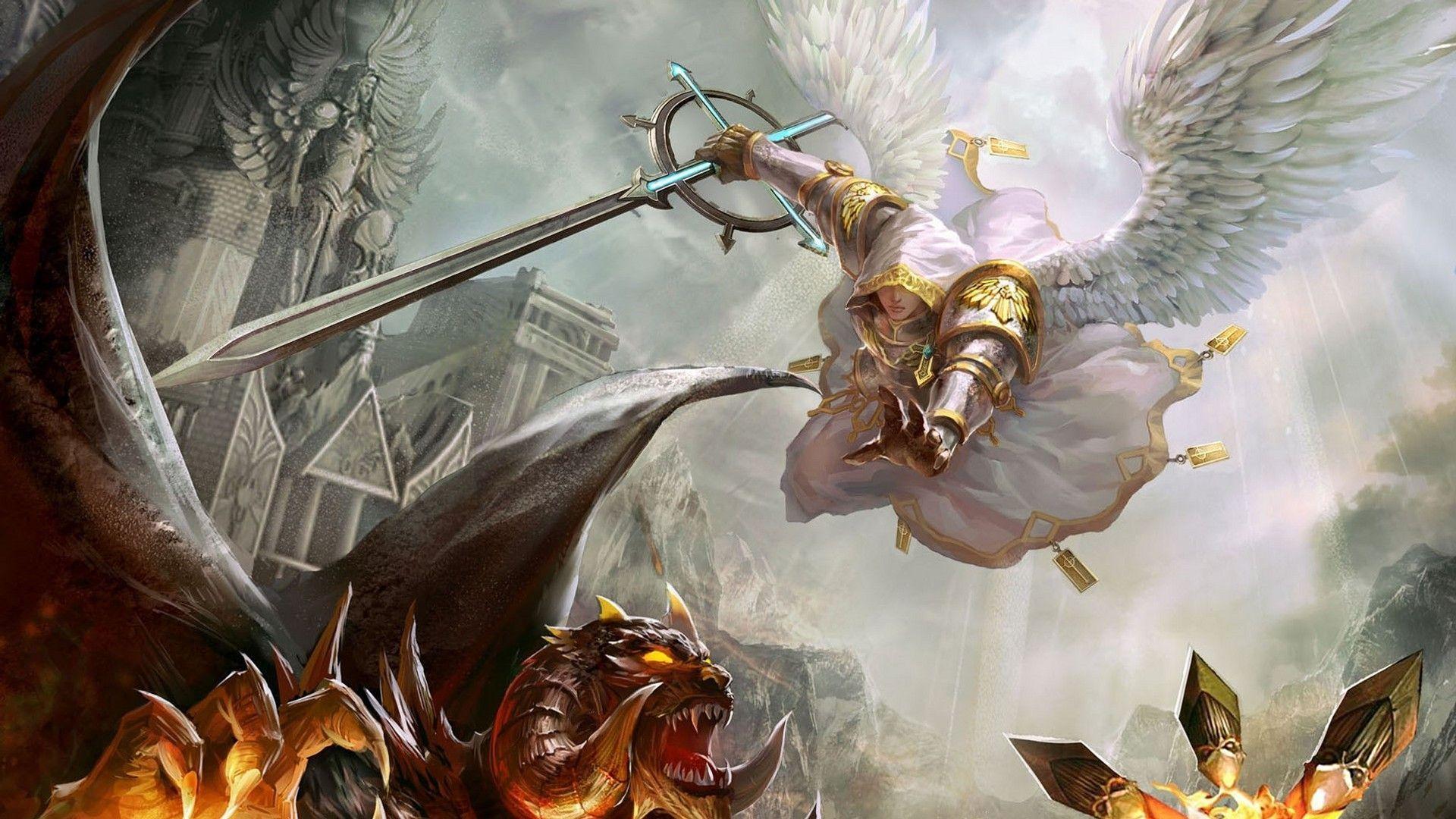 Angel vs Demon Wallpapers Top Free Angel vs Demon Backgrounds