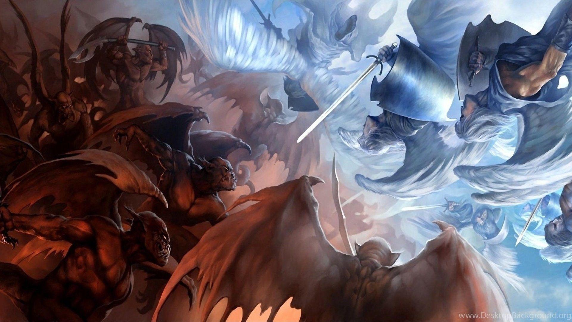 Angel vs Demon Wallpapers Top Free Angel vs Demon Backgrounds