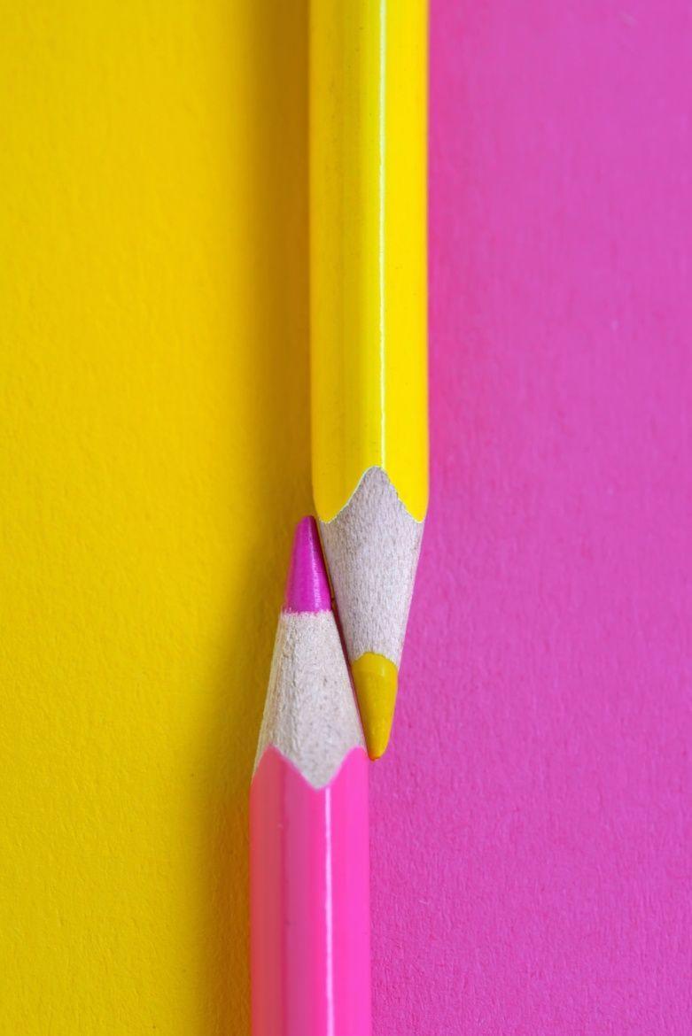 Pink And Yellow Aesthetic Wallpaper