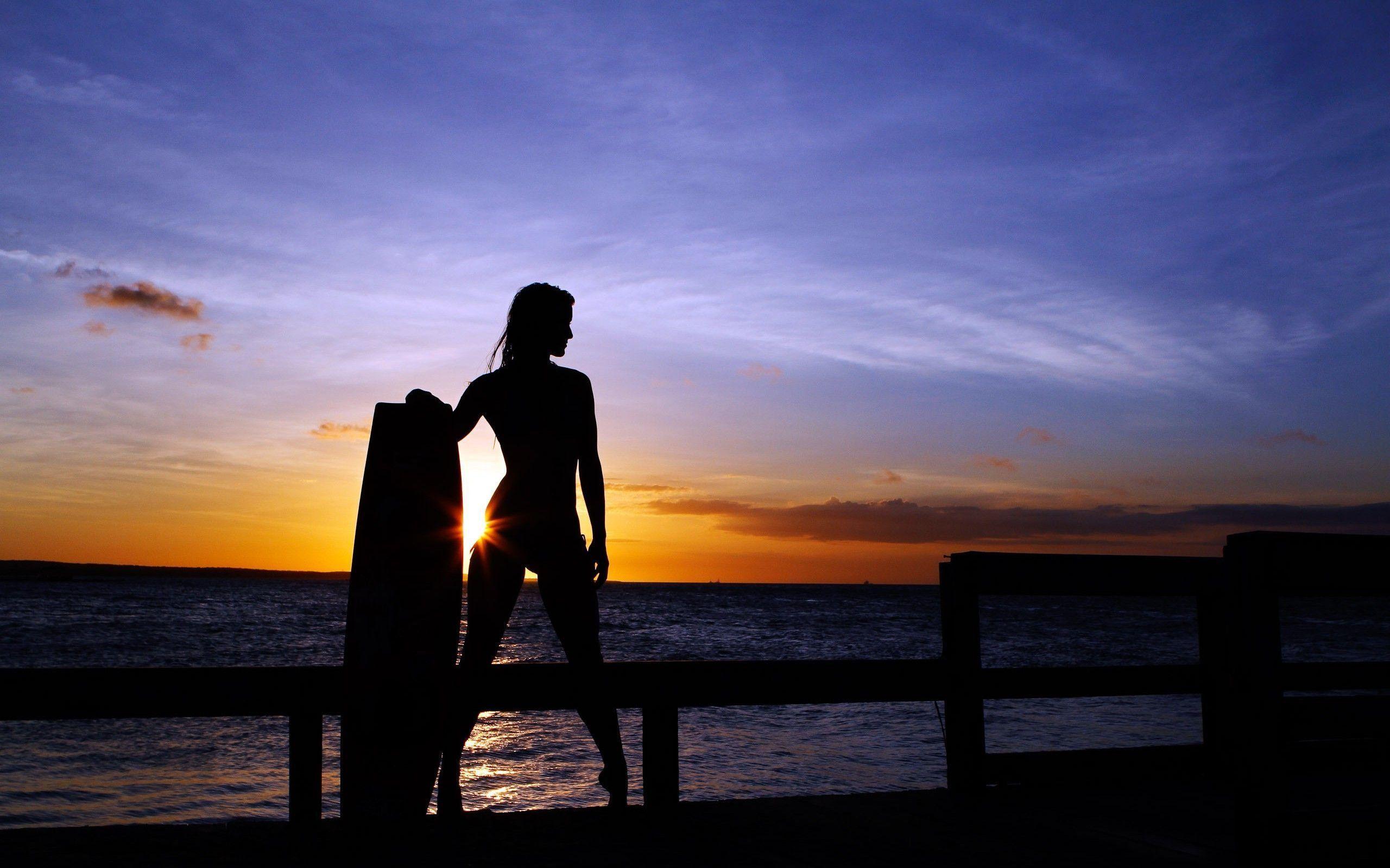 Surf Girl Sunset Wallpapers Top Free Surf Girl Sunset Backgrounds