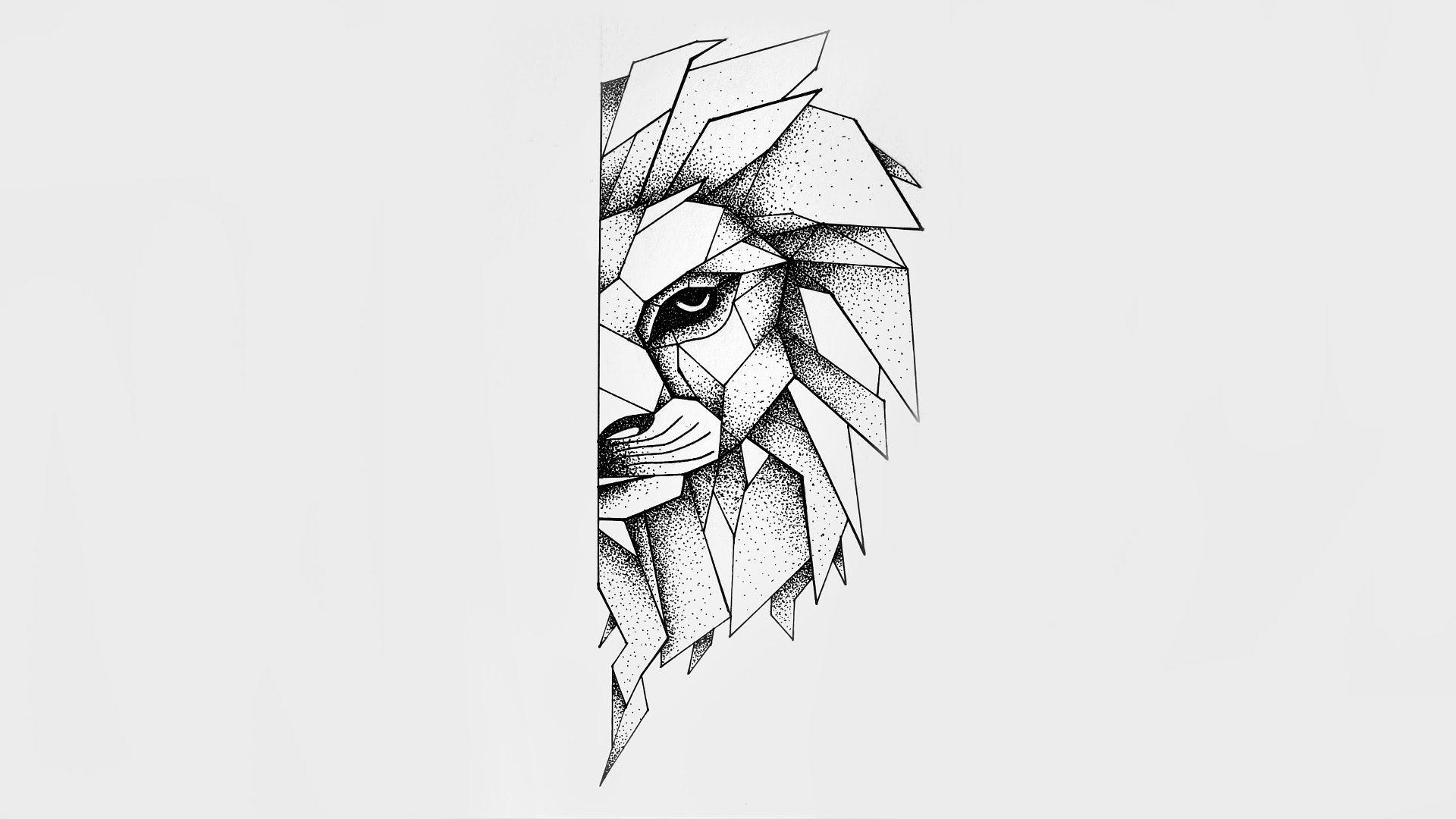 Lion Geometric Wallpapers Top Free Lion Geometric Backgrounds