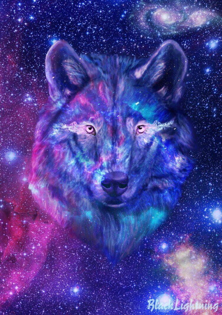Galaxy Wolf Wallpapers Top Free Galaxy Wolf Backgrounds WallpaperAccess