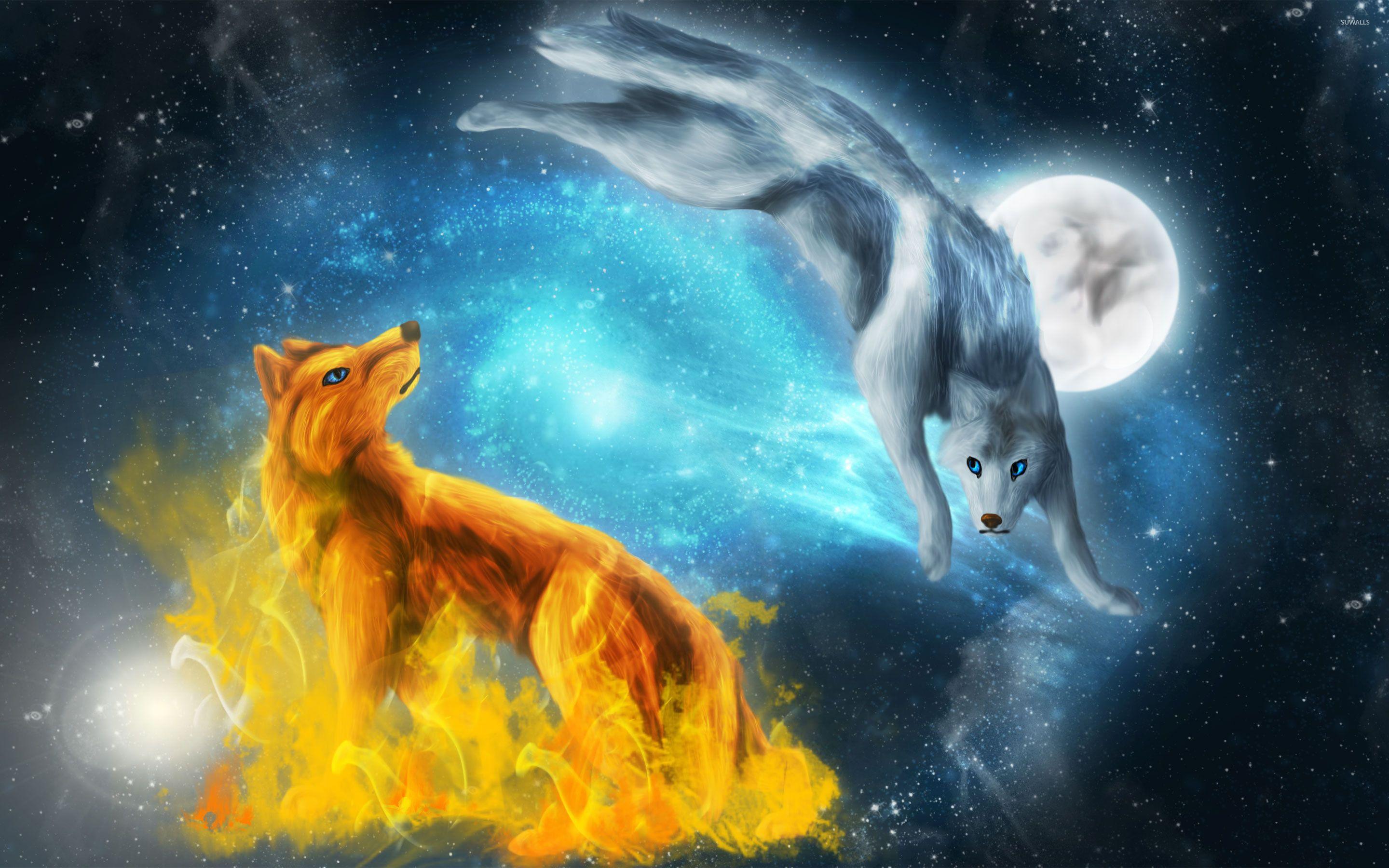 Cool Fire Wolf Wallpapers Top Free Cool Fire Wolf Backgrounds