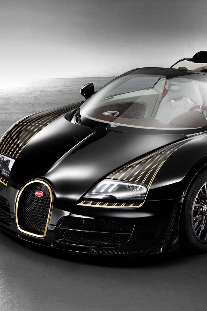Black Bugatti Wallpaper 4K