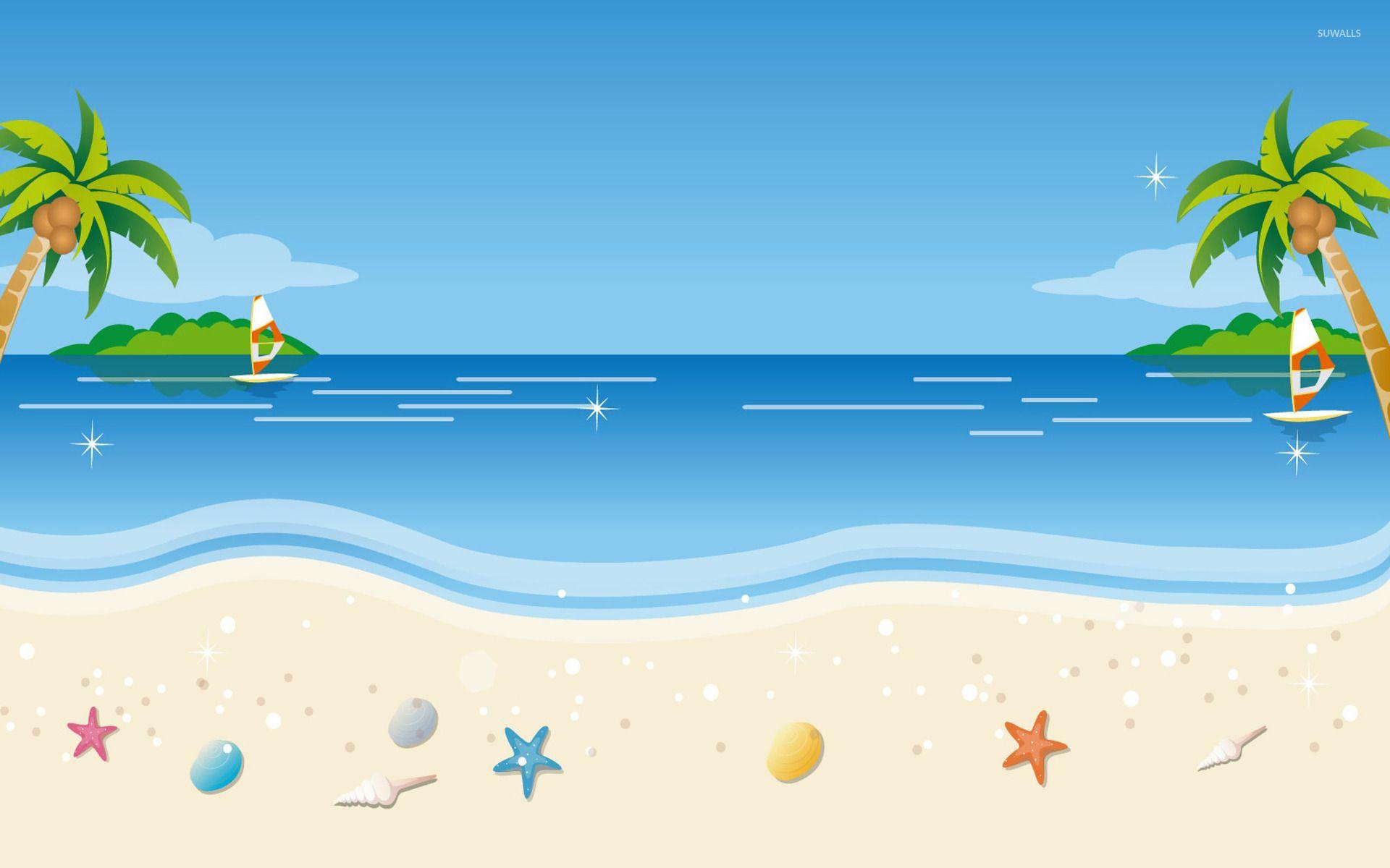 Cartoon Beach Wallpapers Top Free Cartoon Beach Backgrounds