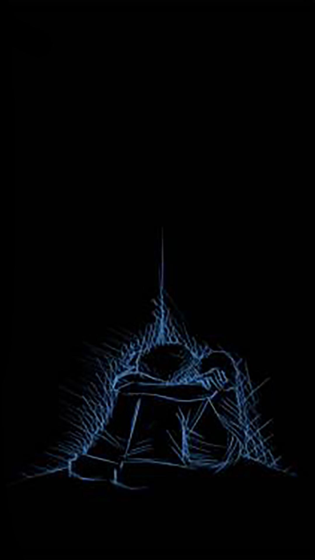 Sad Black Wallpaper 4K