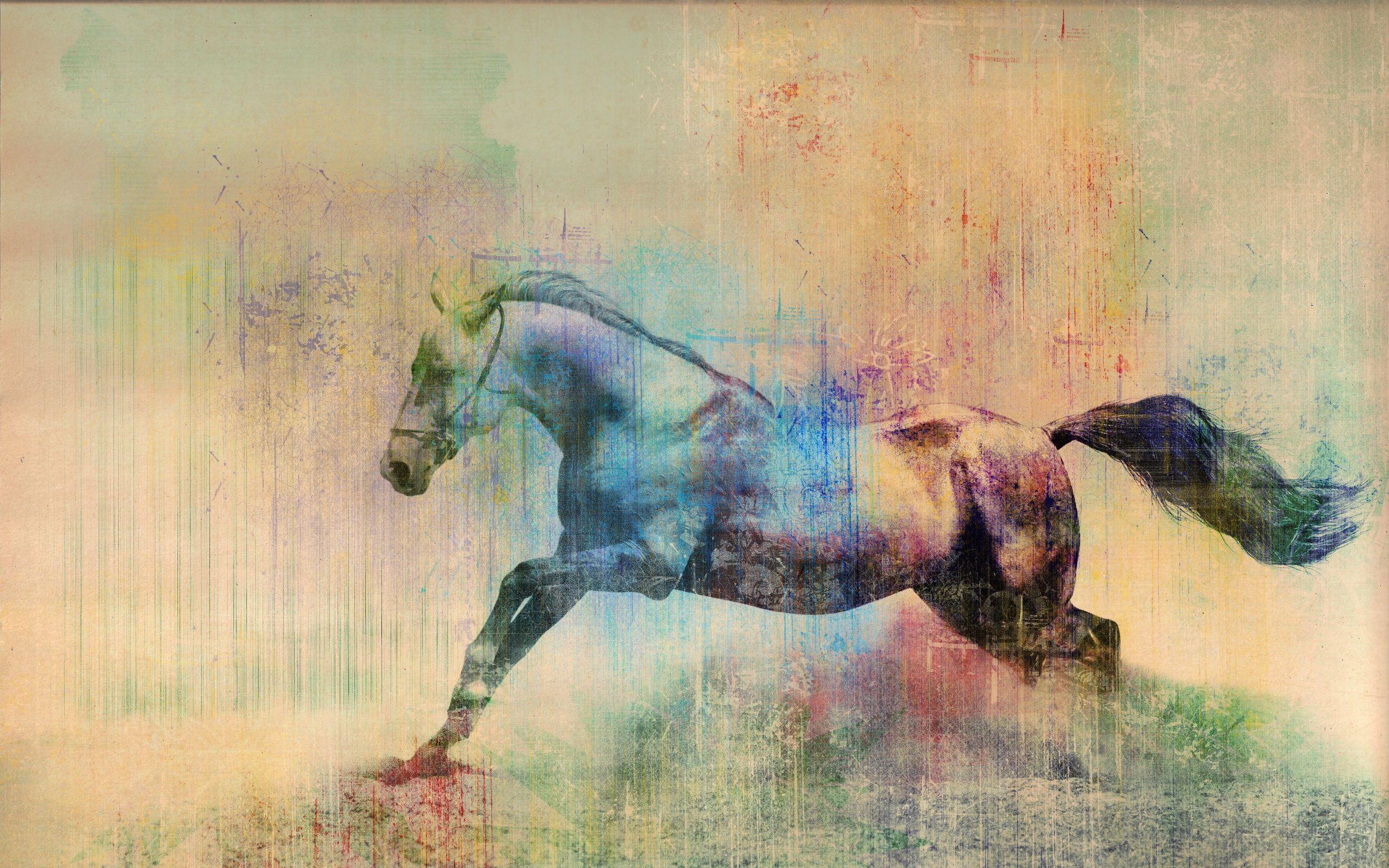 Horse Art Wallpapers Top Free Horse Art Backgrounds WallpaperAccess