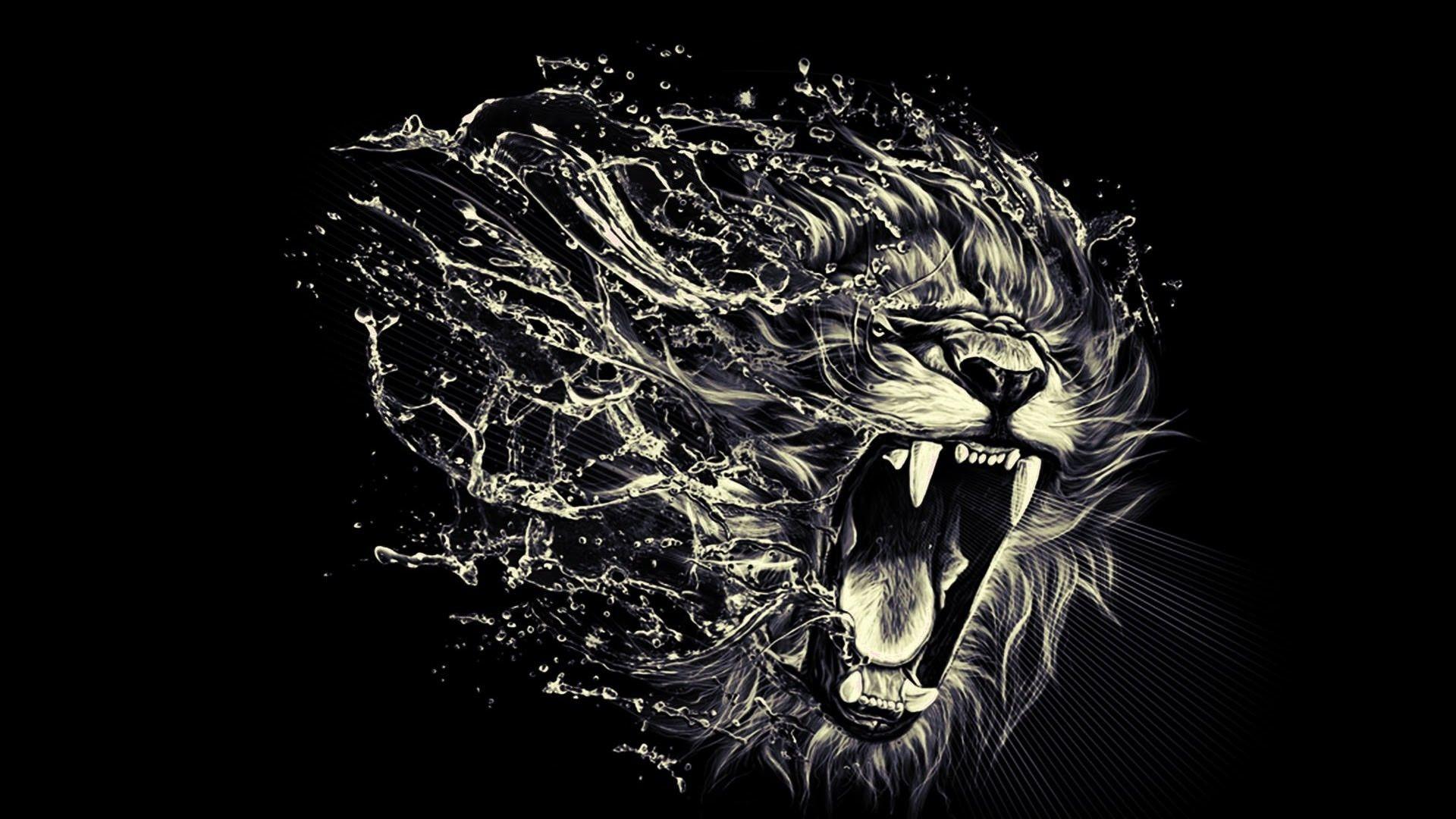 Dark Lion Wallpapers Top Free Dark Lion Backgrounds WallpaperAccess