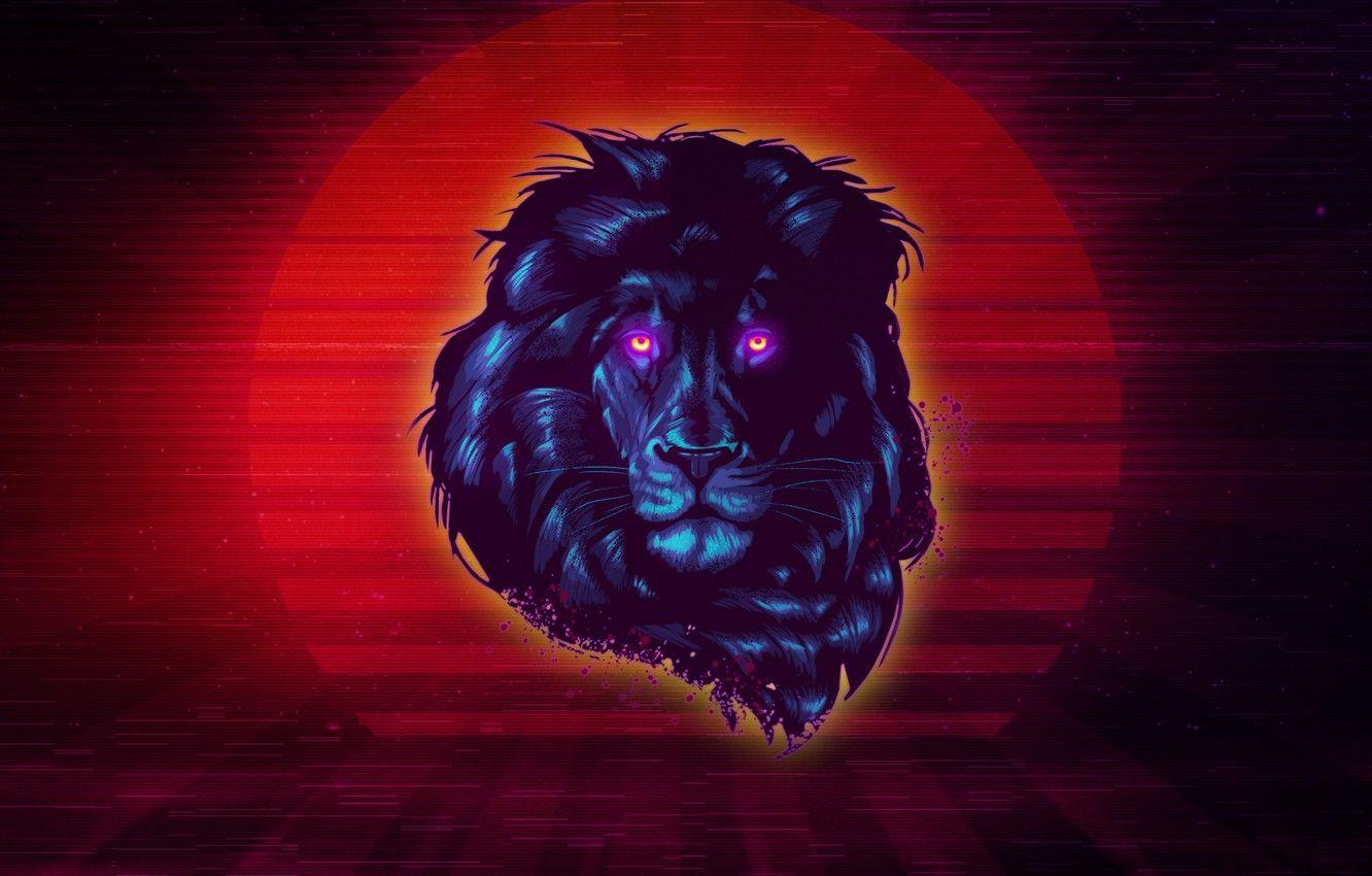 Neon Lion Wallpapers Top Free Neon Lion Backgrounds WallpaperAccess