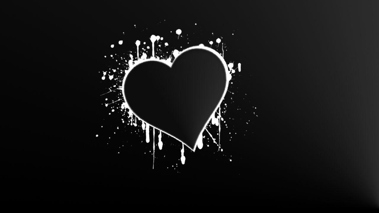 Black and White Broken Heart Wallpapers Top Free Black and White