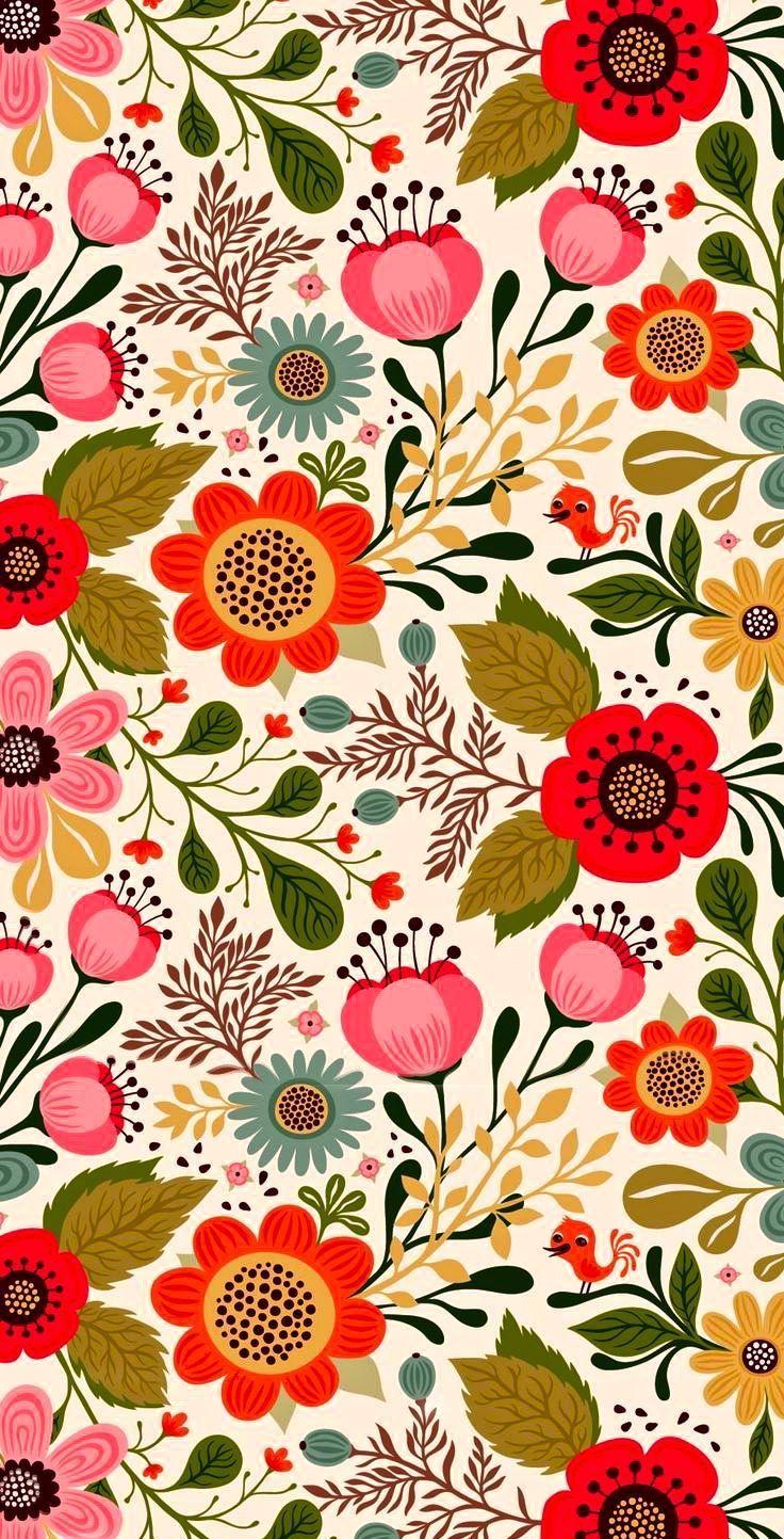 Flower Pattern iPhone Wallpapers Top Free Flower Pattern iPhone Backgrounds WallpaperAccess