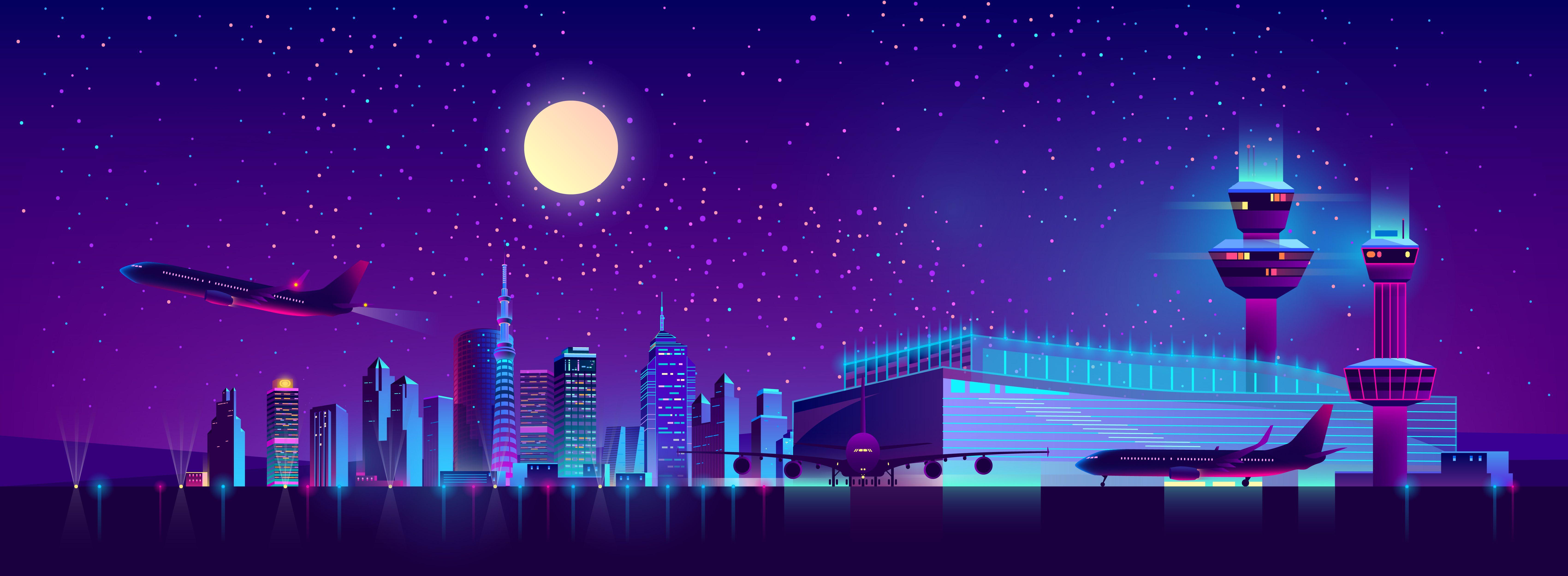 Night Illustration HD Wallpapers Top Free Night Illustration HD Backgrounds WallpaperAccess