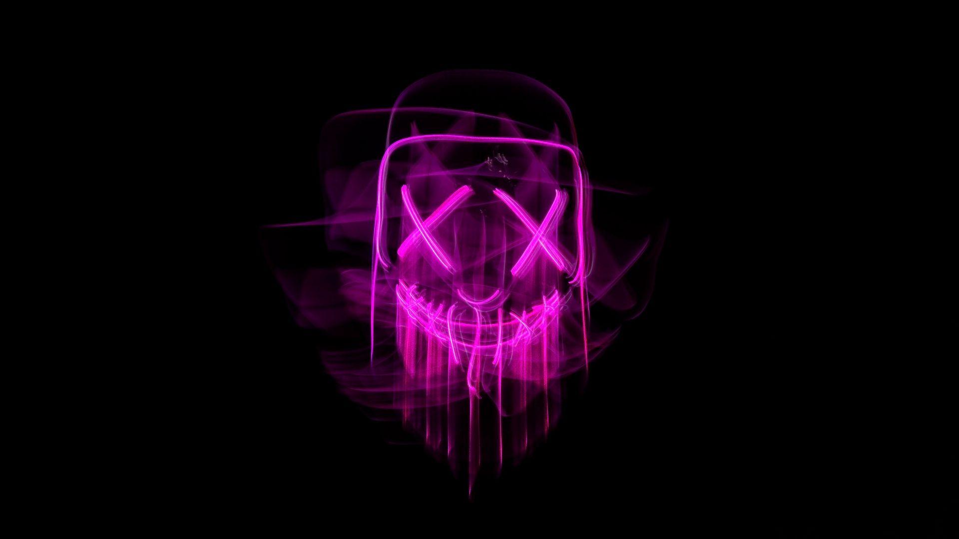 Neon Mask Wallpapers Top Free Neon Mask Backgrounds WallpaperAccess