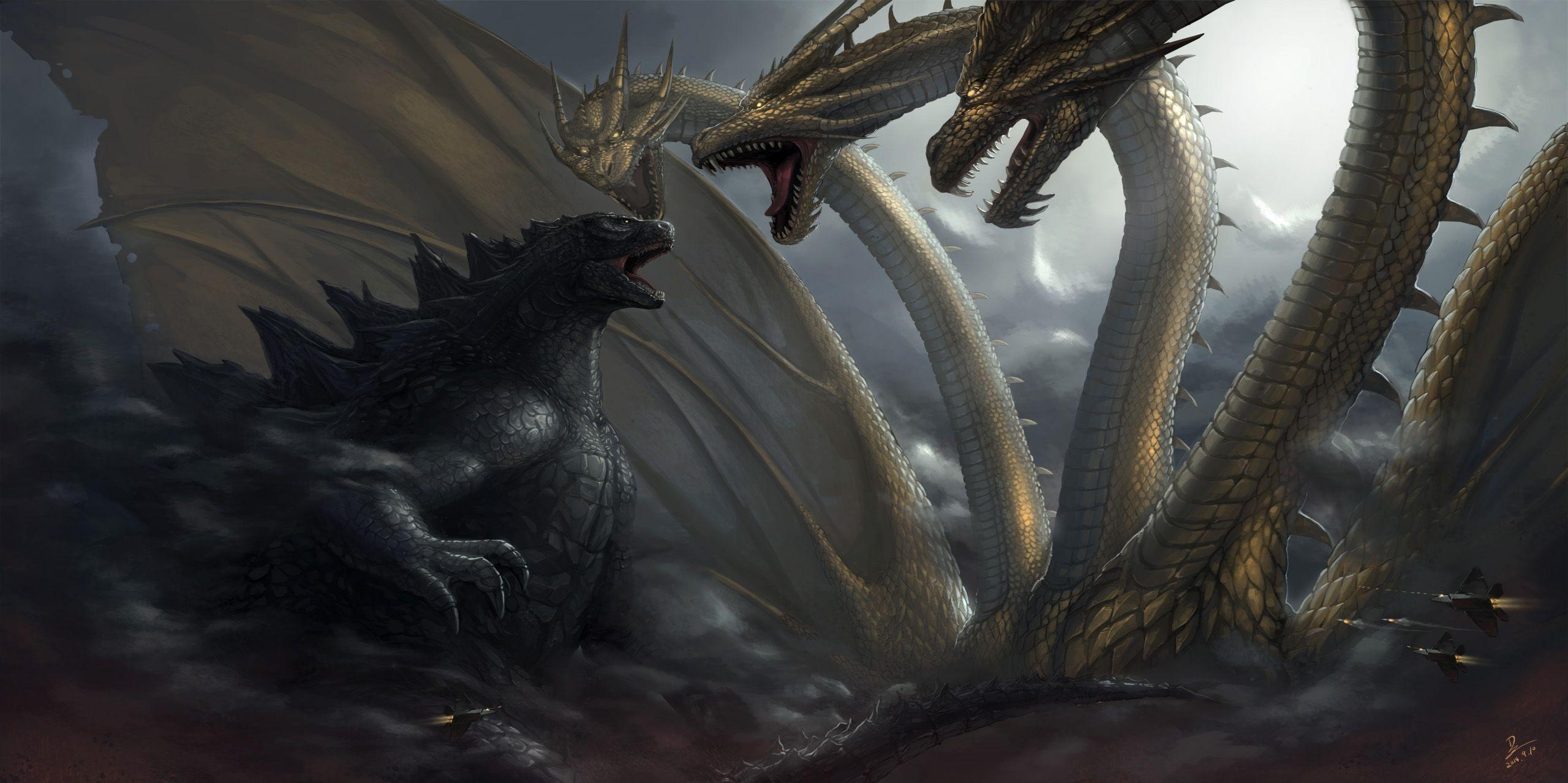 King Ghidorah Wallpapers Top Free King Ghidorah Backgrounds