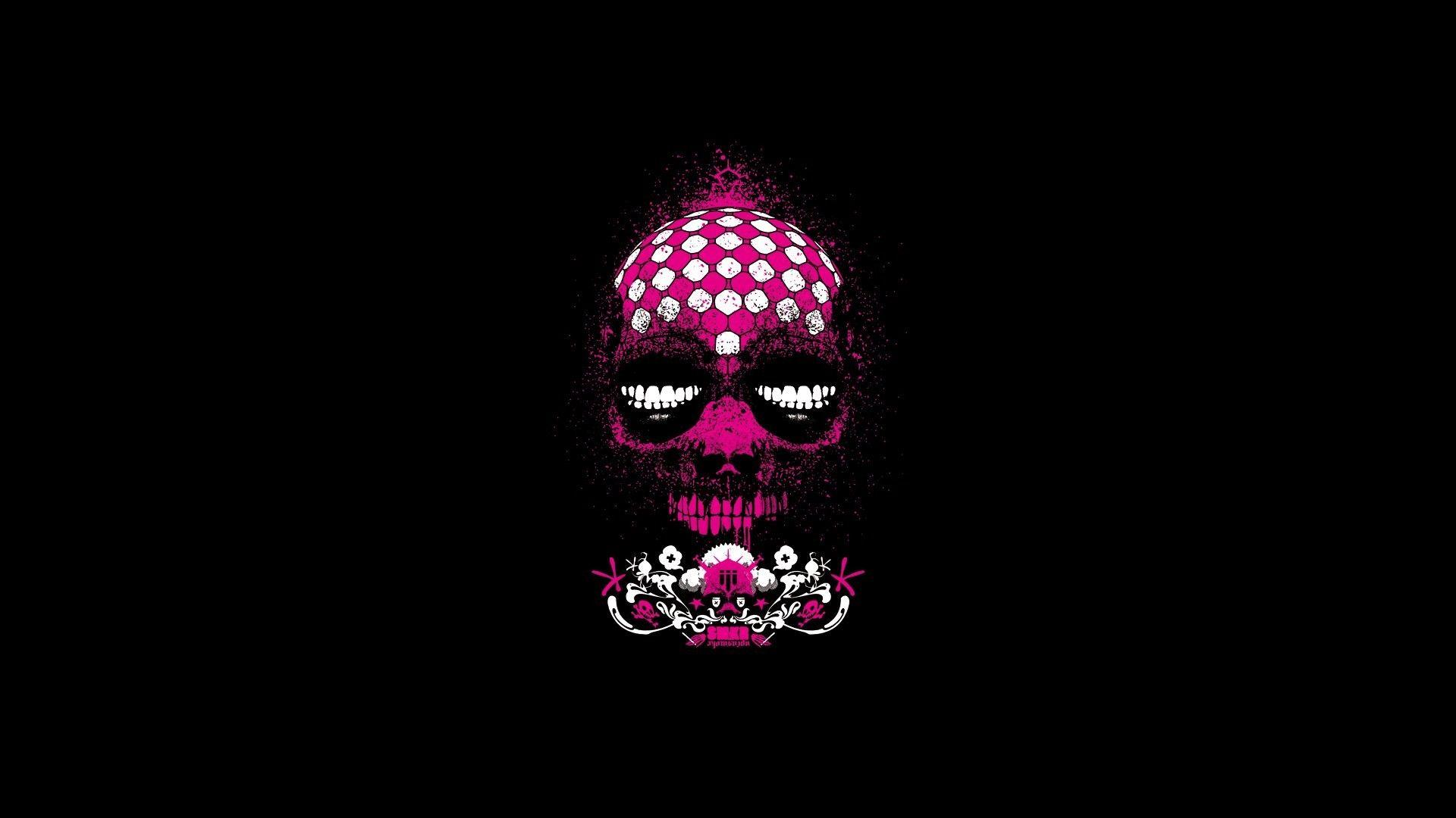 Black and Pink Skull Wallpapers Top Free Black and Pink Skull Backgrounds WallpaperAccess