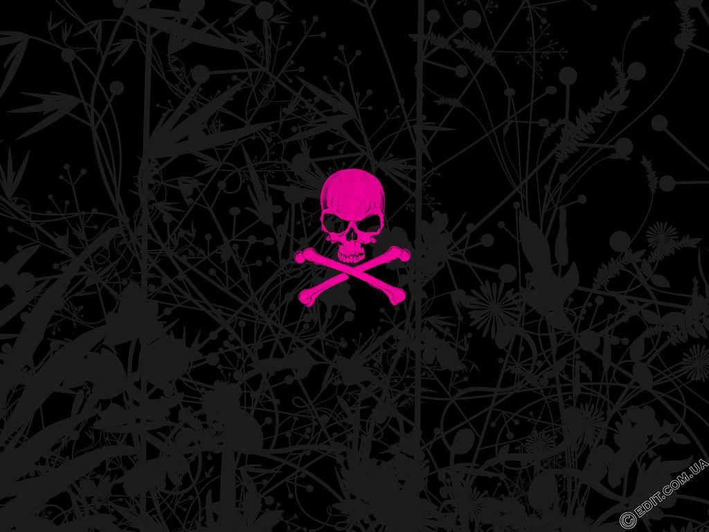 Black and Pink Skull Wallpapers Top Free Black and Pink Skull Backgrounds WallpaperAccess