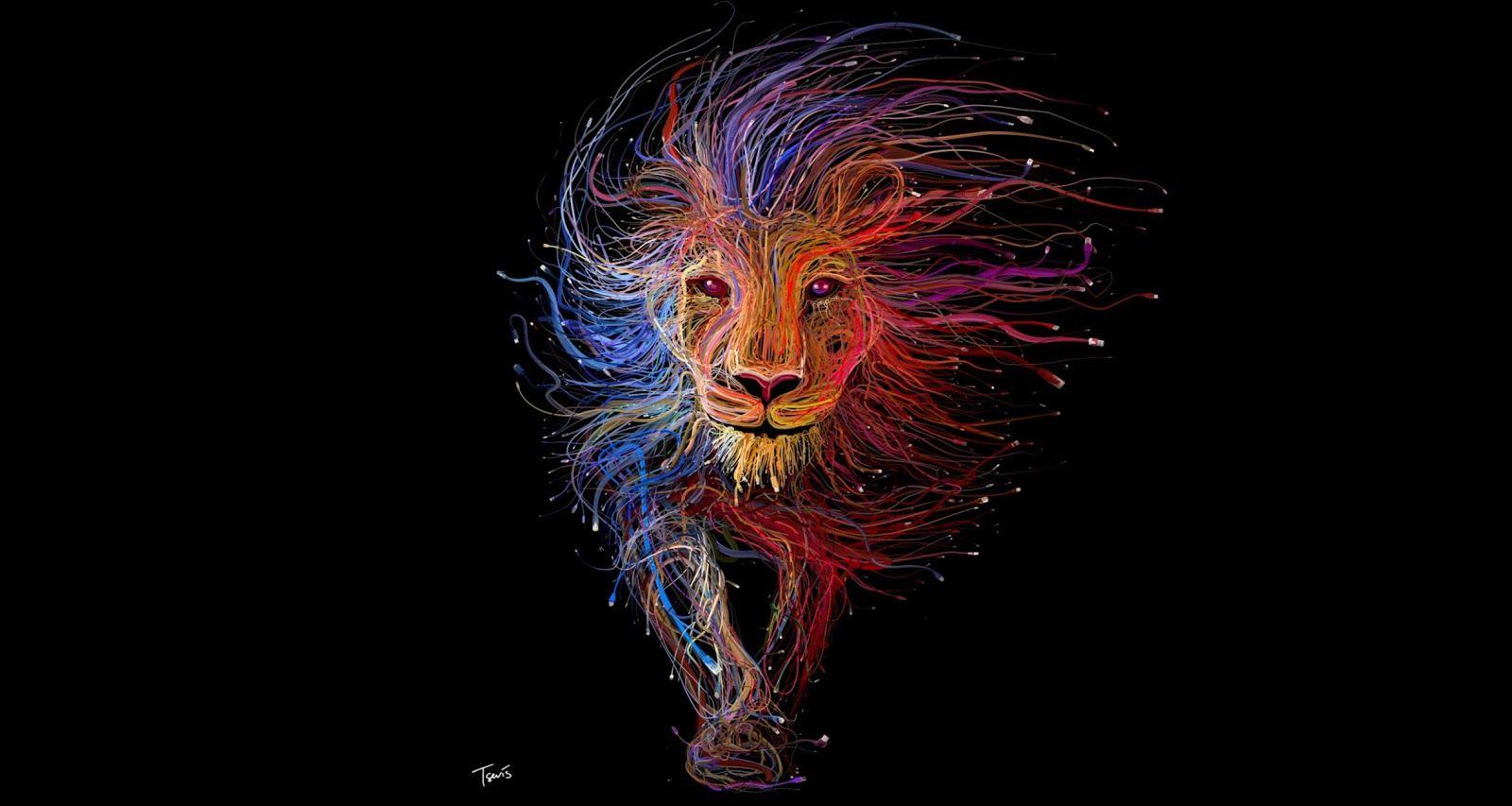 Abstract Lion Art Desktop Wallpapers Top Free Abstract Lion Art