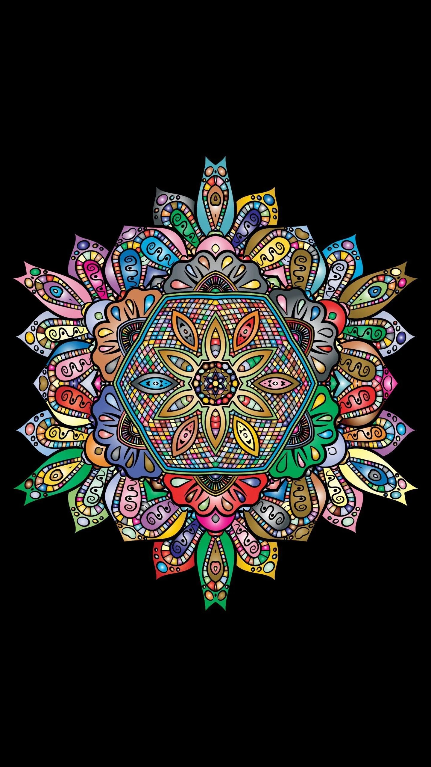Colorful Mandala Pattern Wallpapers Top Free Colorful Mandala Pattern