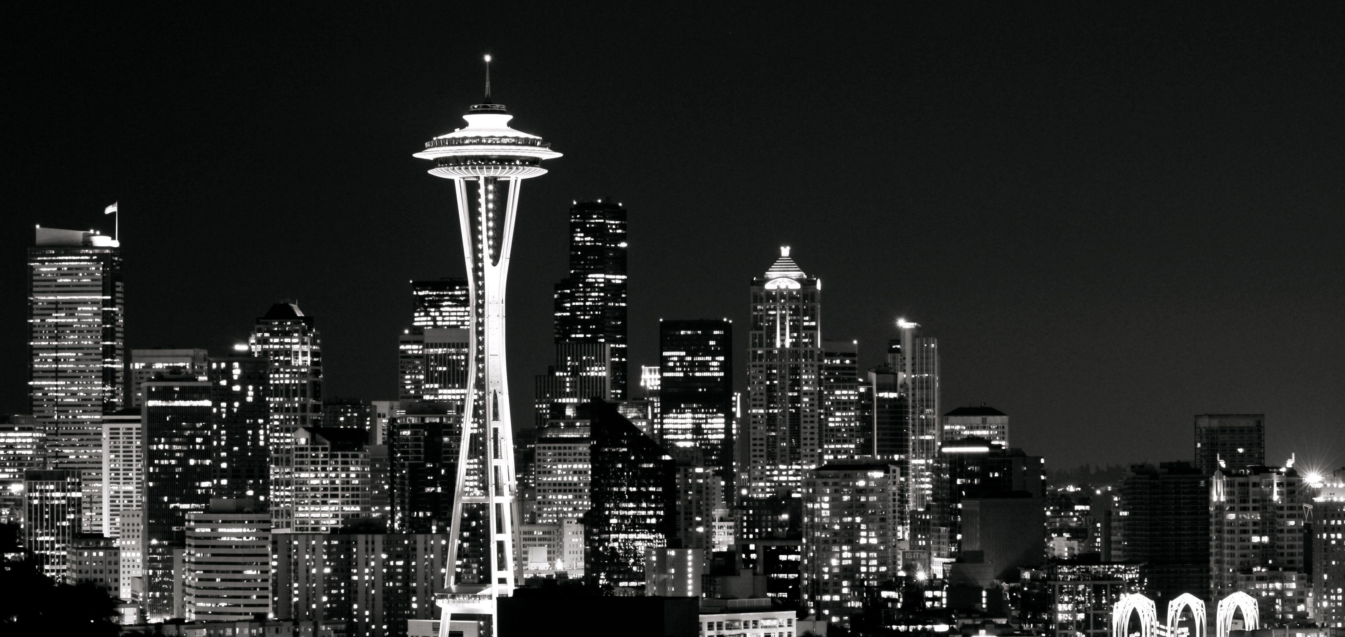 Seattle at Night Wallpapers Top Free Seattle at Night Backgrounds