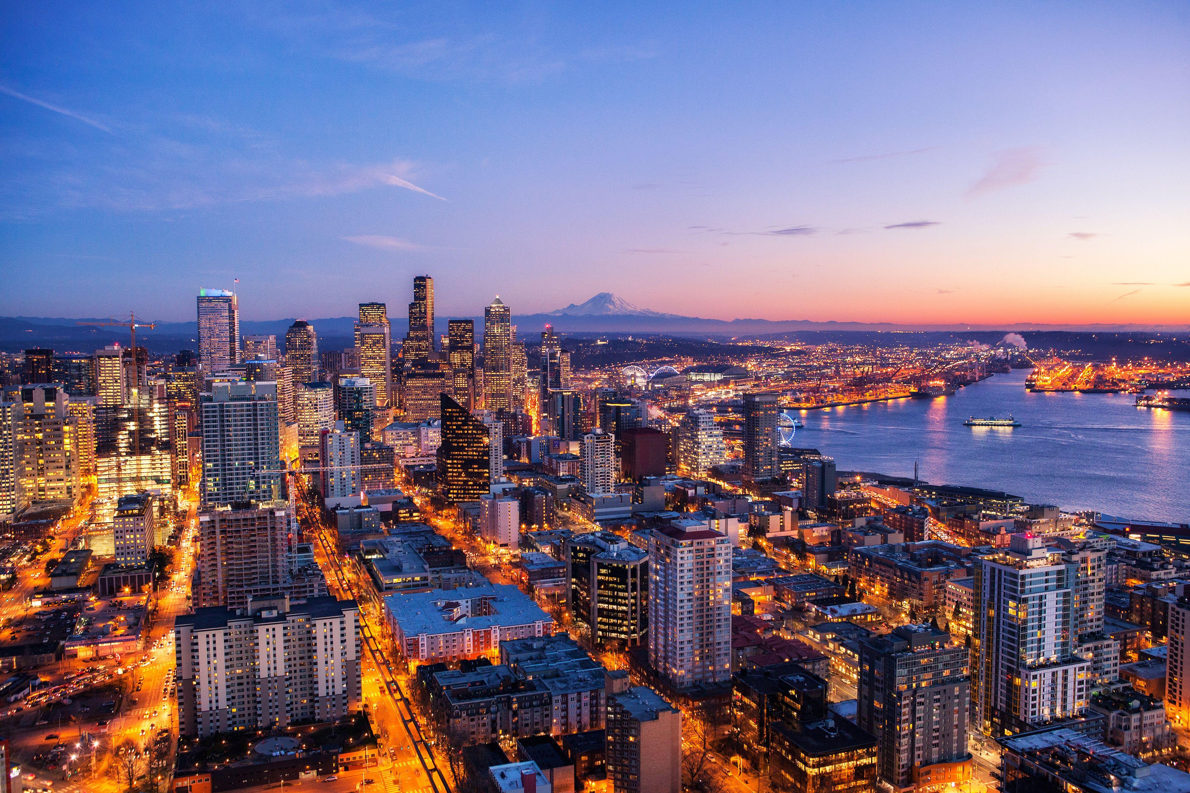 Seattle Skyline Wallpaper 4K Ultra