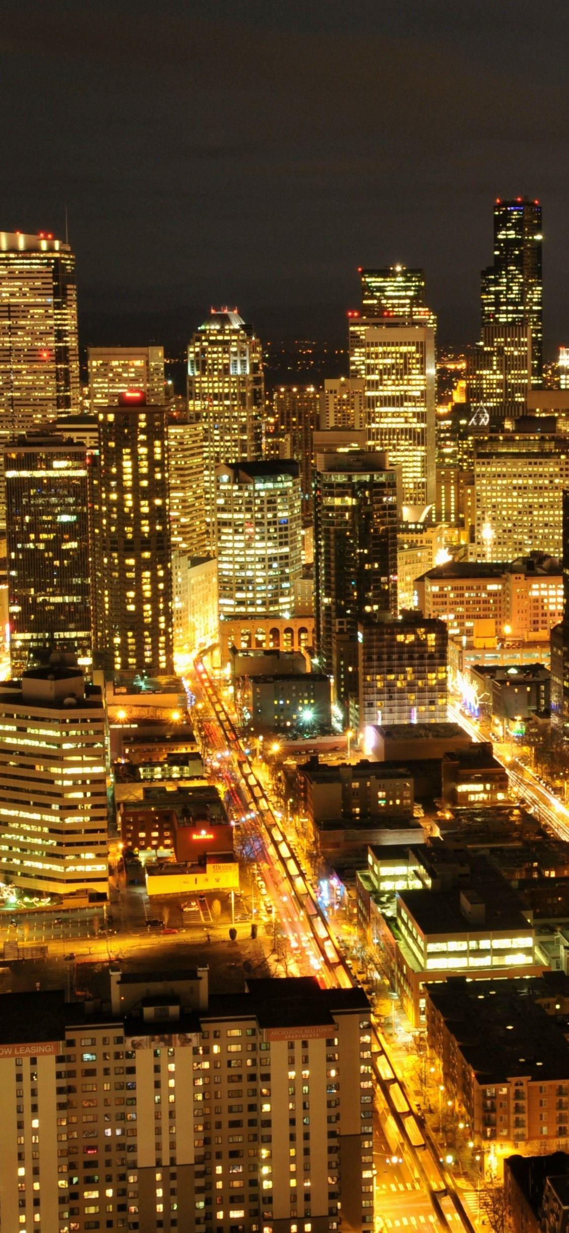 Seattle at Night Wallpapers Top Free Seattle at Night Backgrounds